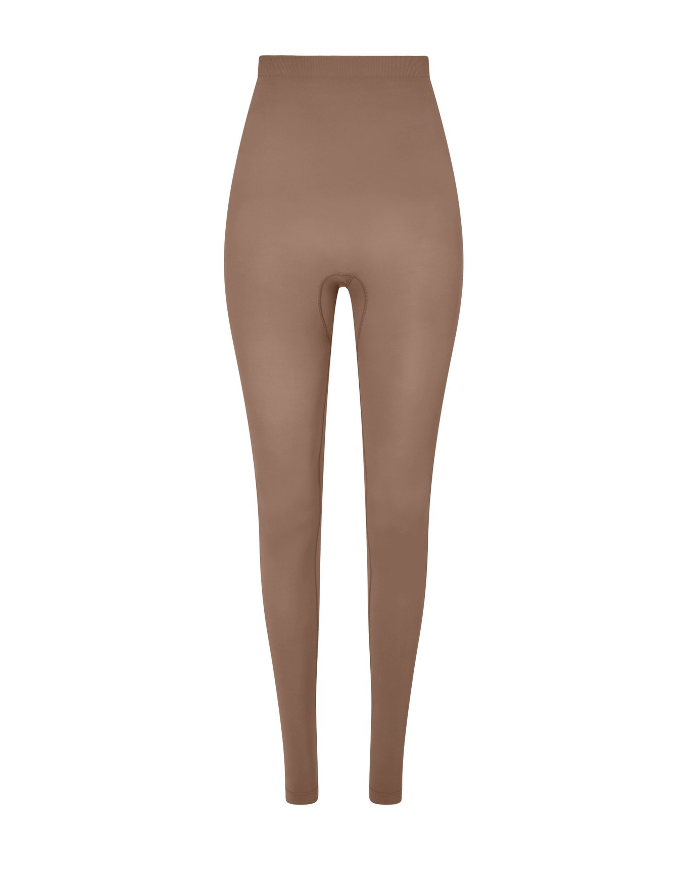 Clora Dark Fawn Solid Woolen Leggings - Clora Creation