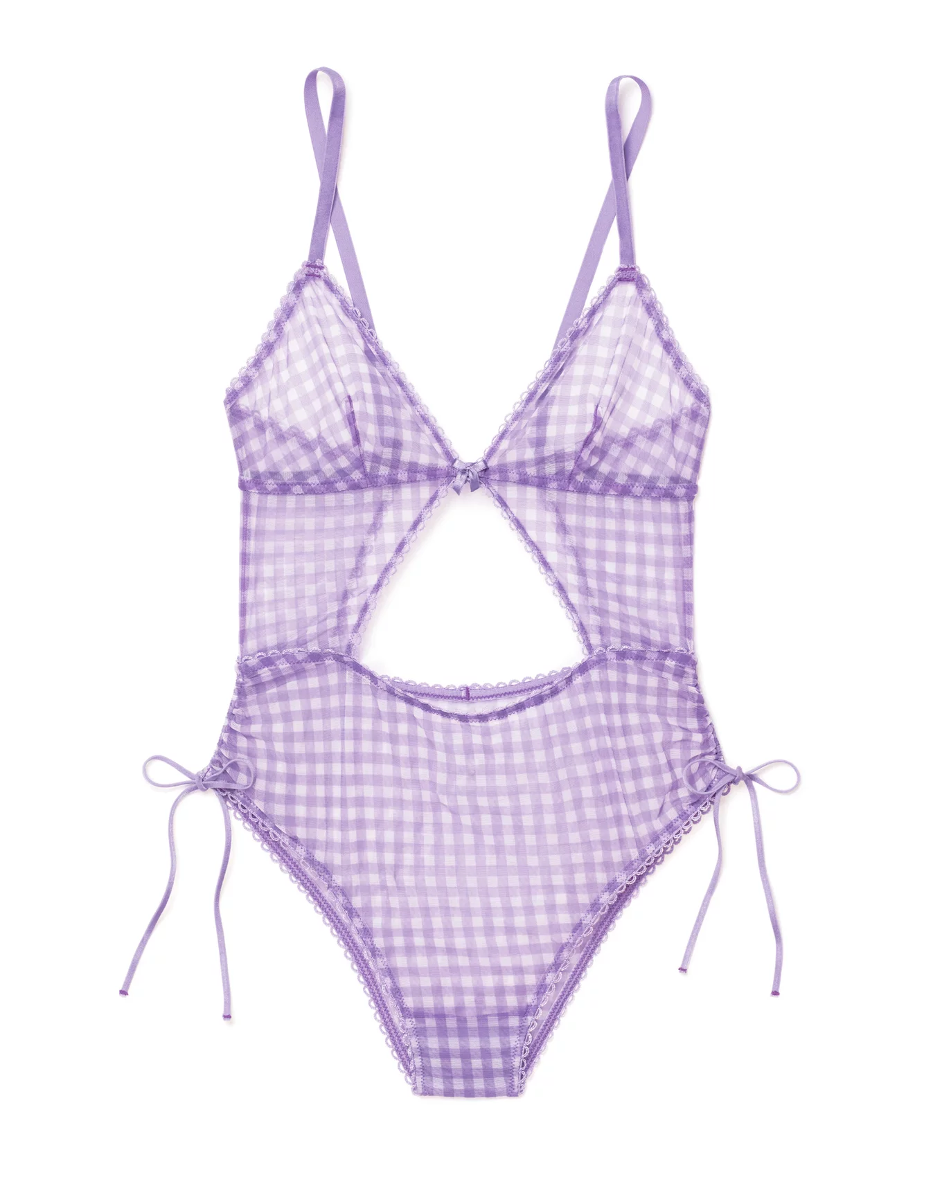 Adore Me Women's Esme Bodysuit Lingerie Xl / Pastel Lilac Purple. : Target