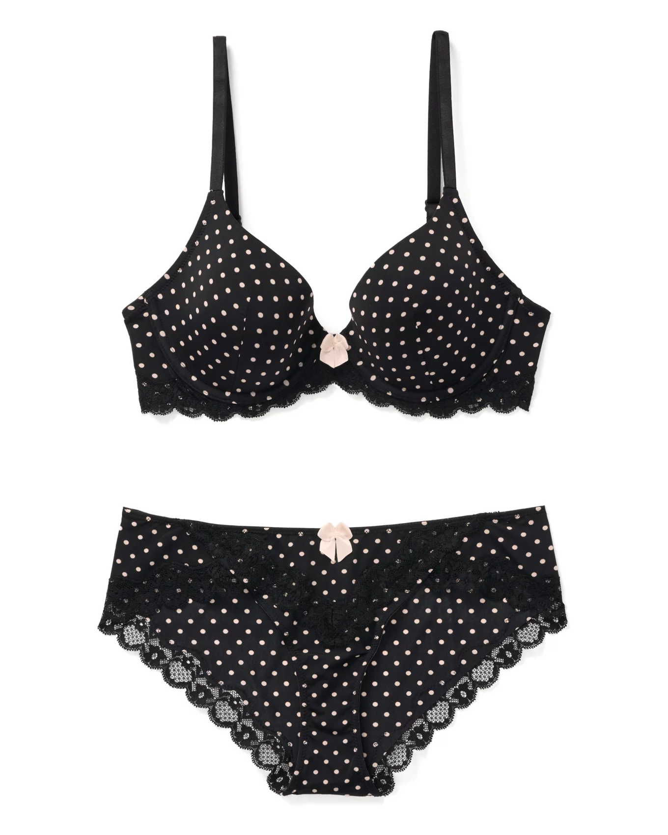 Buy online Black Nylon Bras And Panty Set from lingerie for Women
