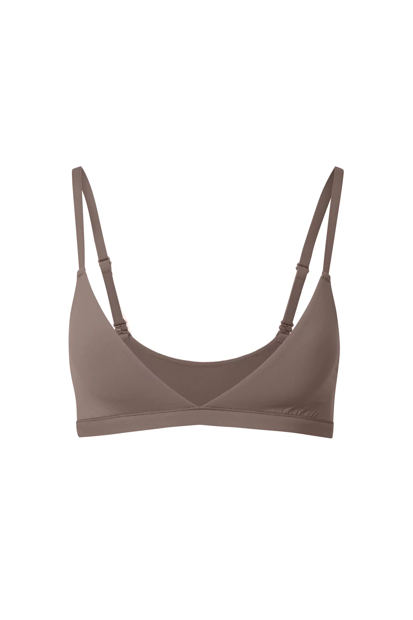 Skims Fits Everybody Triangle Bralette in Brown