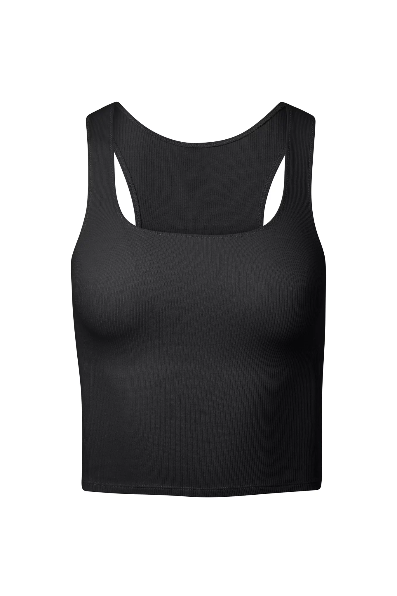  Womens Lingerie Camisole Crop Tank Cotton Racerback  Sleeveless Tops Black XL