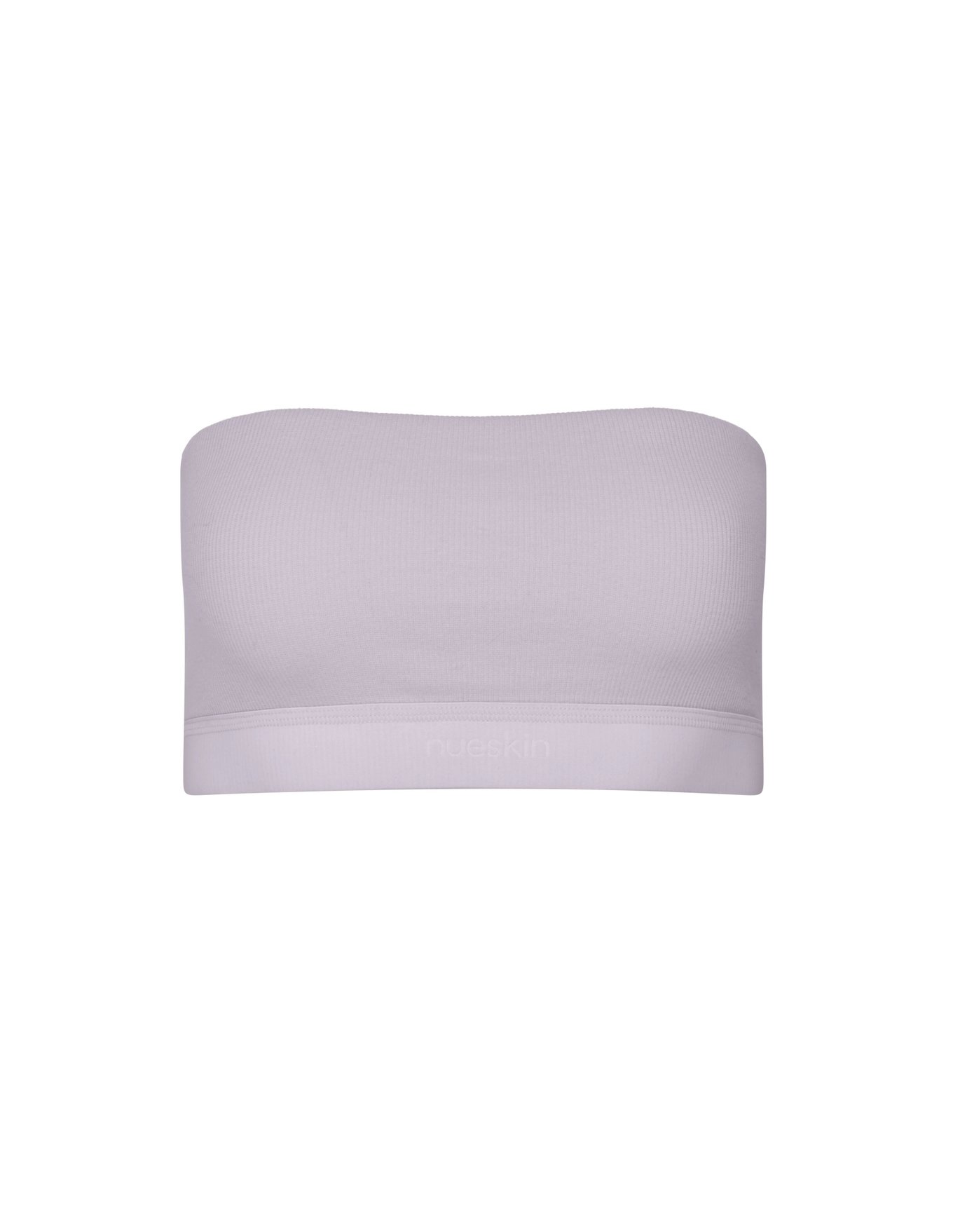 Robin Light Purple Plus Rib Cotton Strapless Bandeau, 0X-4X | Adore Me