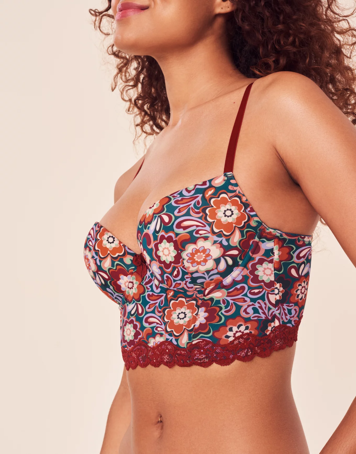 Out From Under Gigi Lace Trim Bra Top