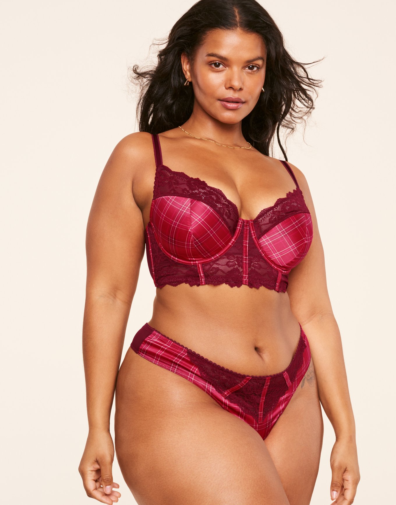 Adore Me, Intimates & Sleepwear, Like New Adore Me Bra 42d Kati Contour  Plus Size In A Red Plaid