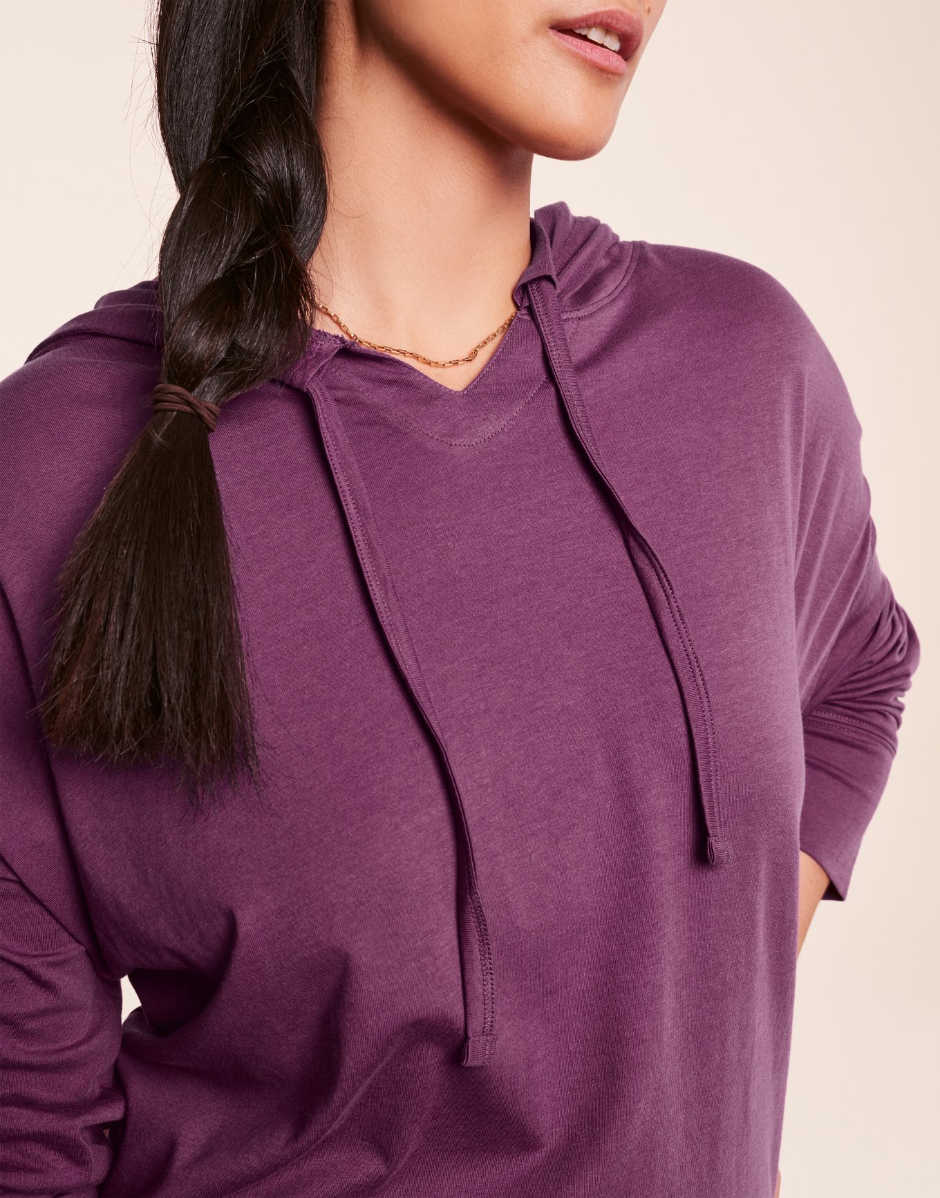 Rainy Chief Rainbow Dark Purple Hoodie for Women (USA Size)