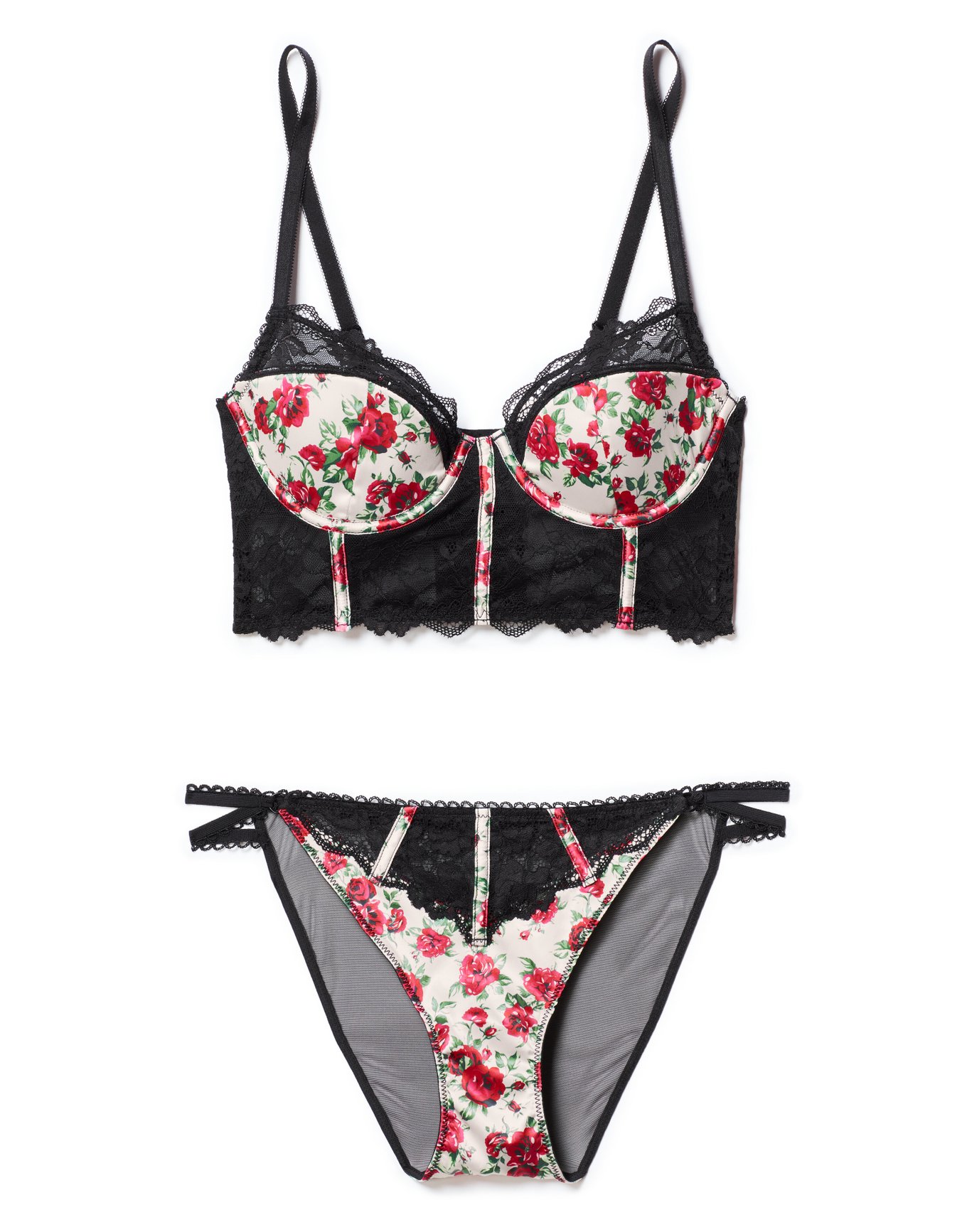 Lisette Floral White 2 Contour Demi, 30DD-32A | Adore Me