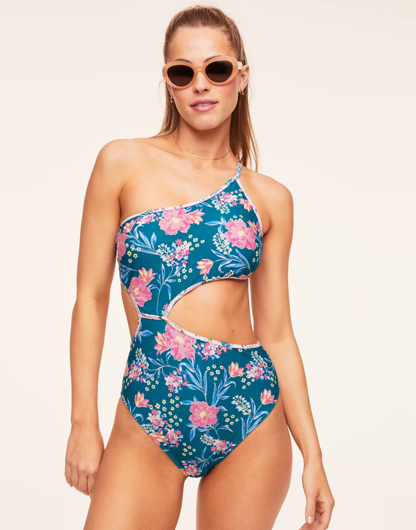 Dustin Floral Blue One Piece, XS-XL | Adore Me