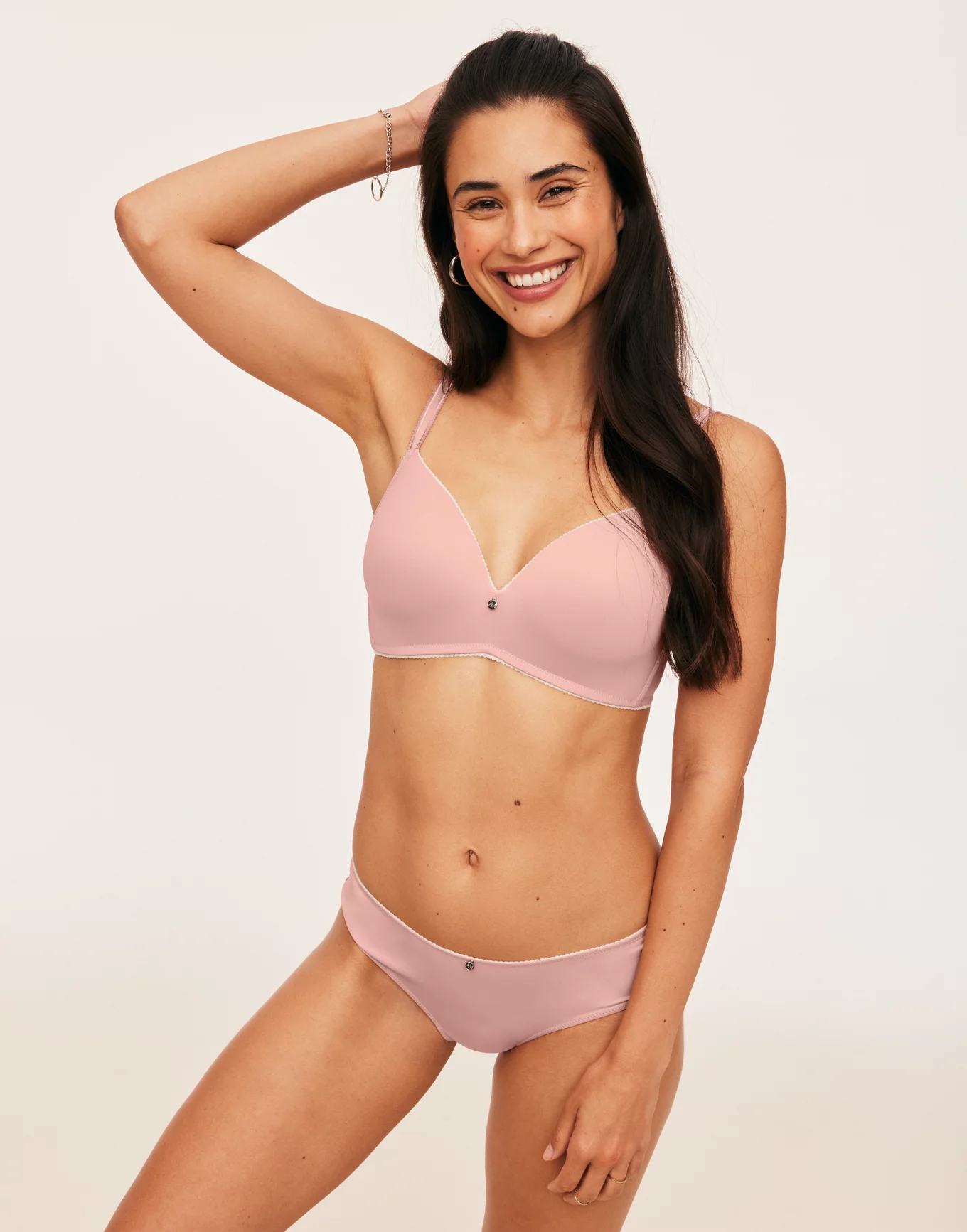 Pearly white graphic lace push-up balconette bra Daily Glam