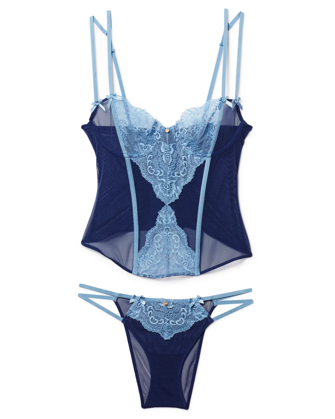 Buy online Navy Blue Velvet Corset Bra from lingerie for Women by Da Intimo  for ₹770 at 45% off