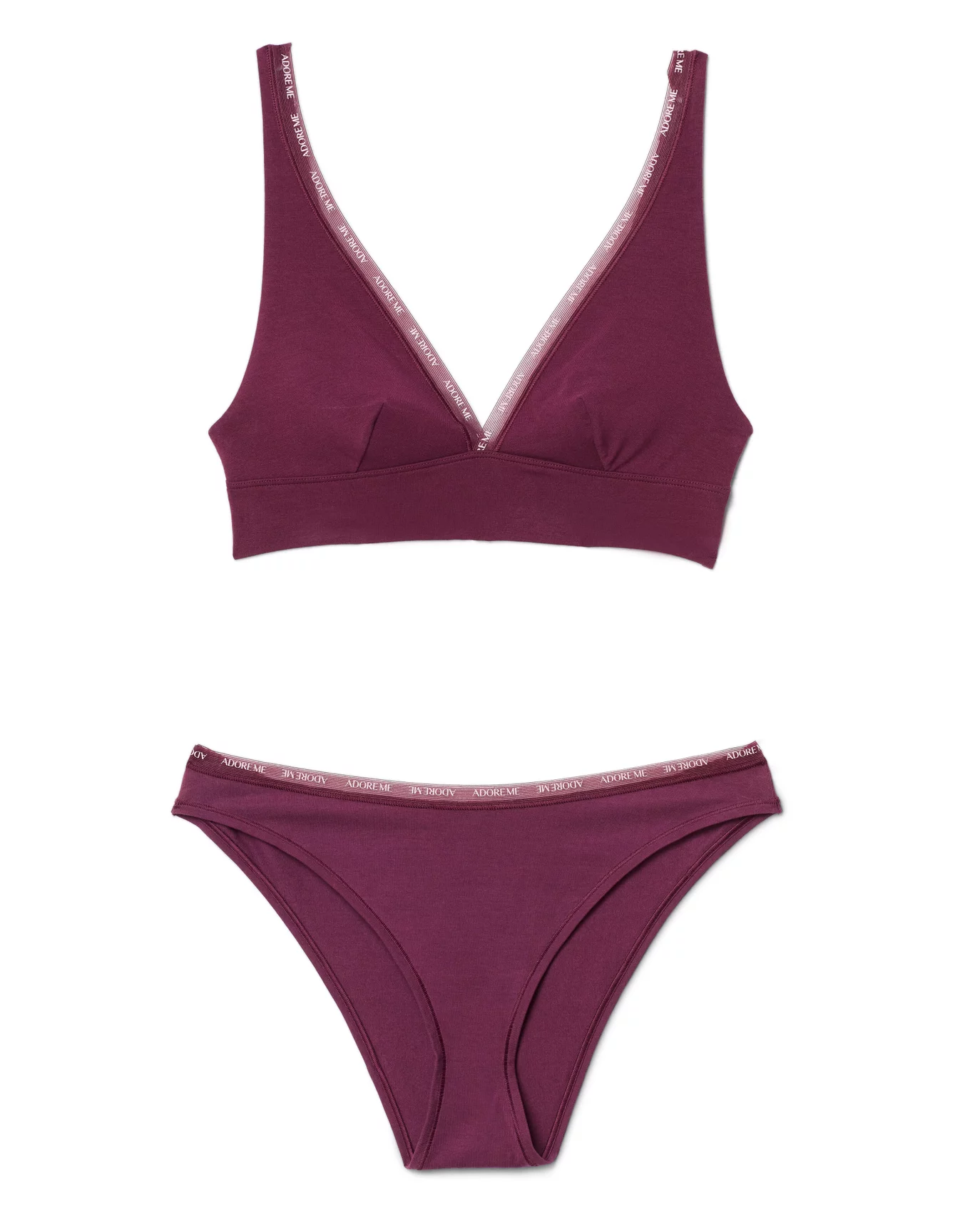 ADORE ME WOMEN'S M/36DD Enny Contour Balconette Bra Panty Set Grape Purple  Lace $27.93 - PicClick