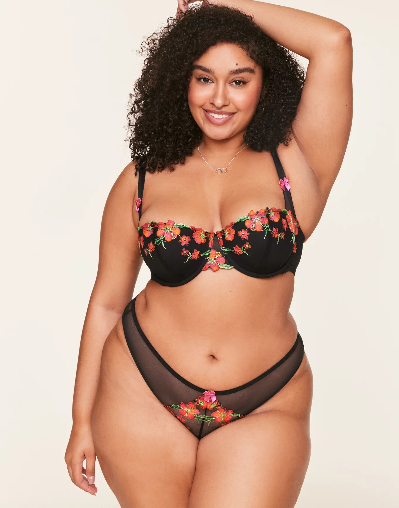 ●ONE BRILLIANT● DaphneOB438Black Daphne-OB438-Black Daphne Black Plus Contour Balconette, 38DD-46DDD | Adore Me