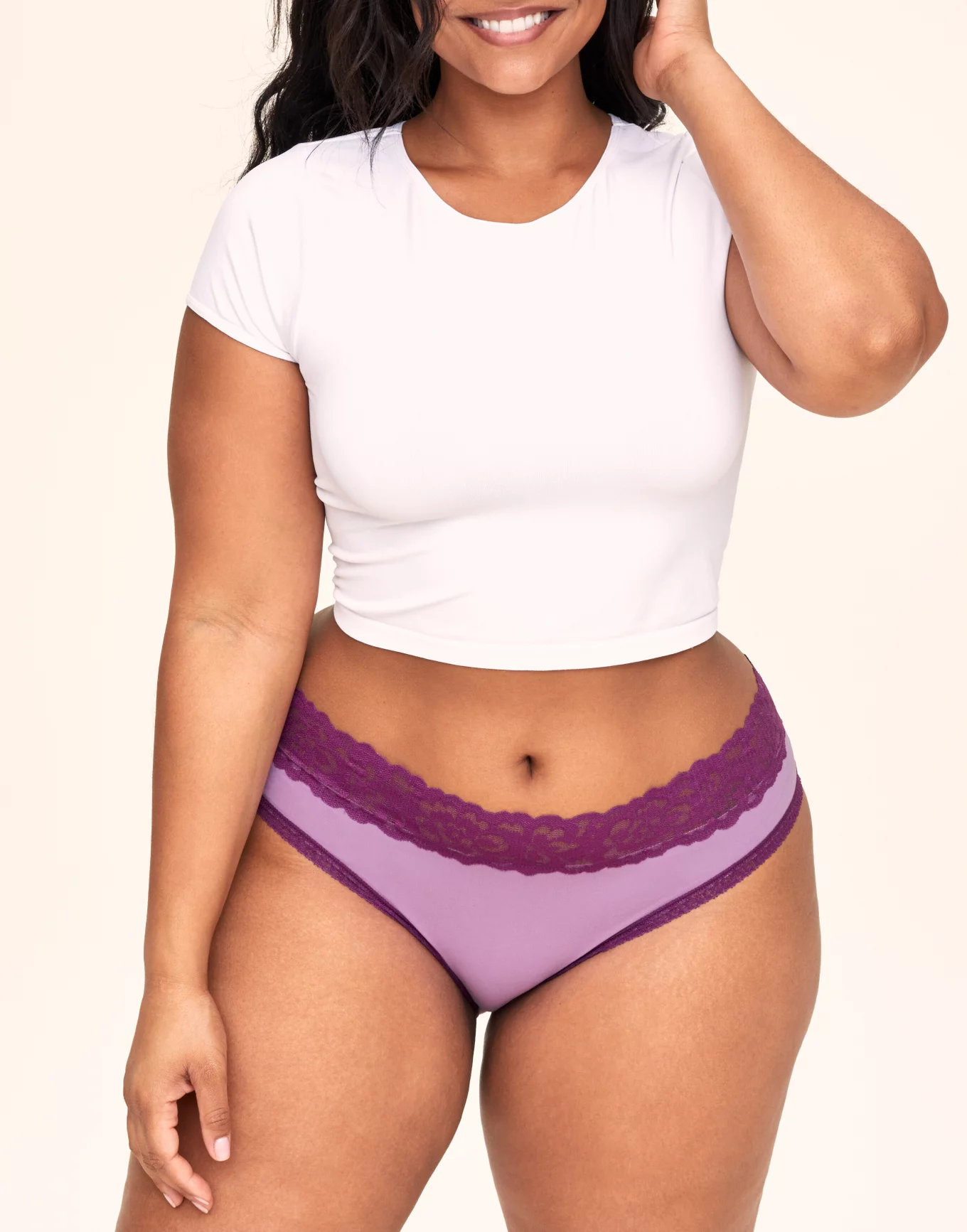 Women's Plus Size CCX Cotton Purple Hipster