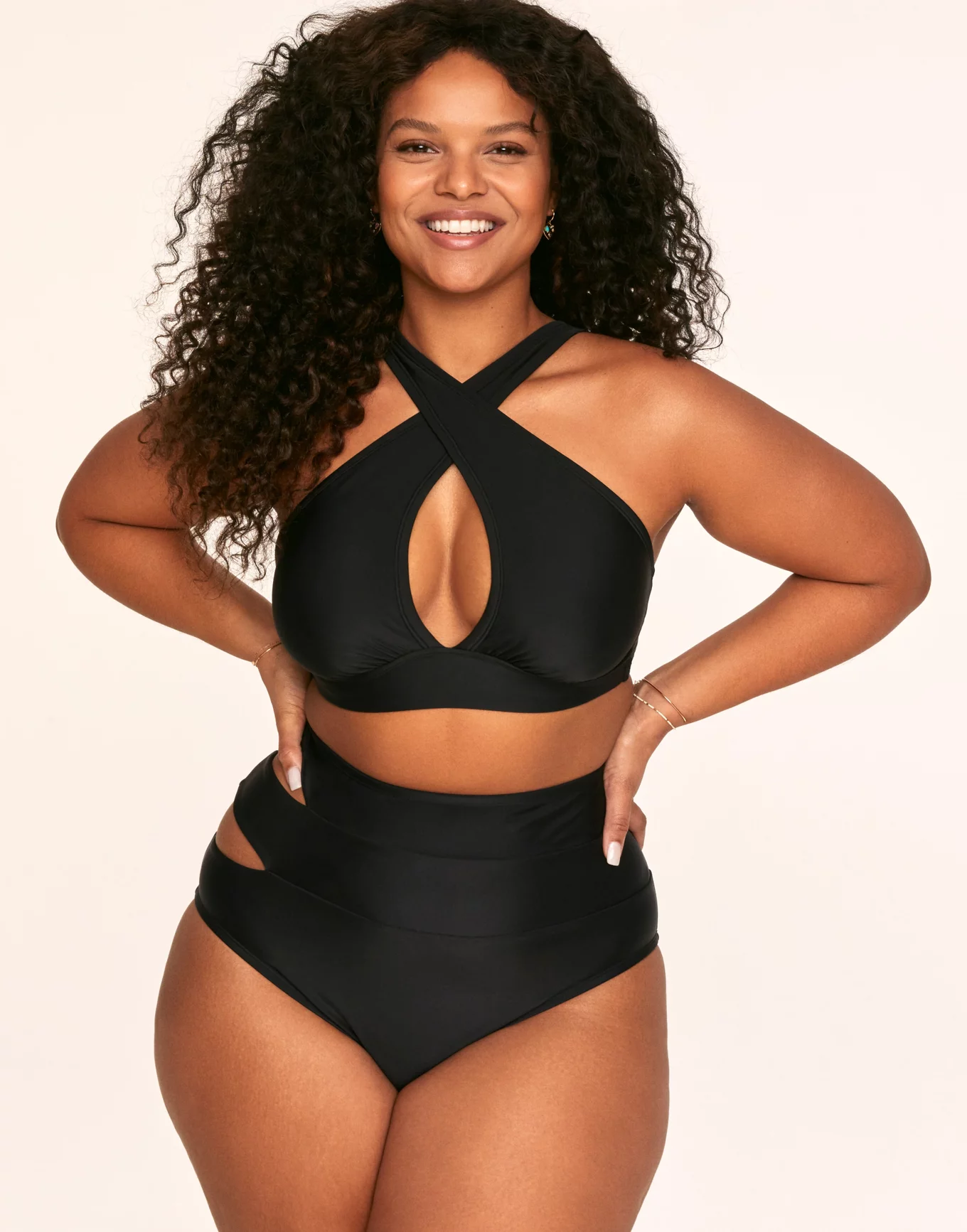 Women's Bathing Suits Plus Size Top Large Cup With High Waisted Bottom  Bikini Set Swimwear Swimsuit 