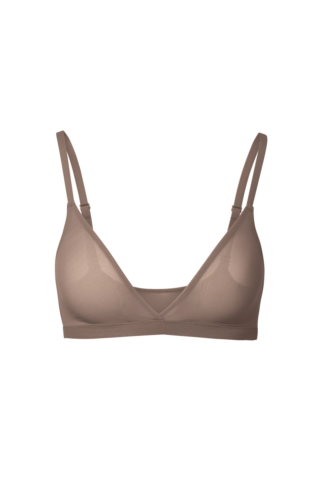 Brown WOMAN Lace Strappy Triangle Bralette 2060397