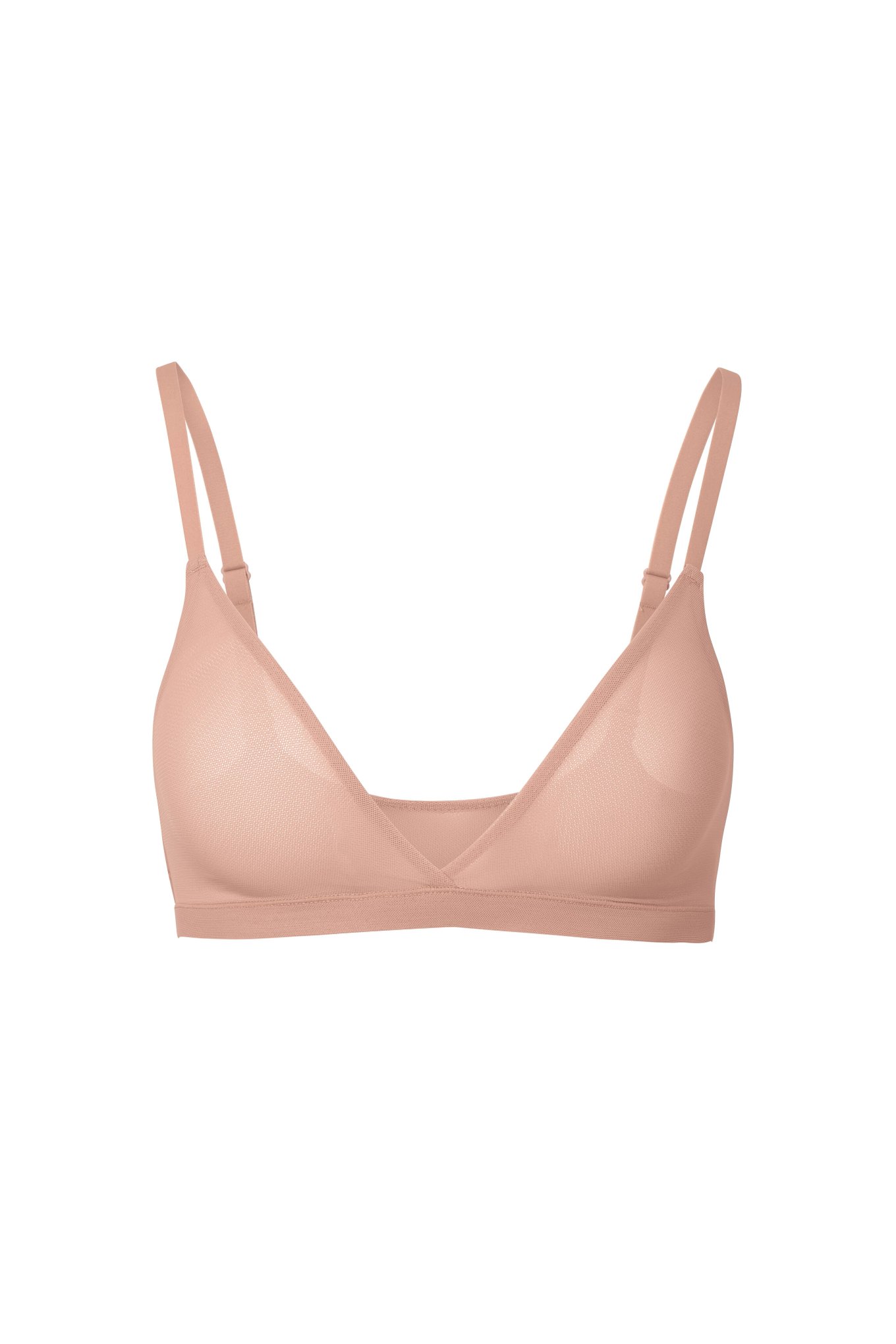Soma Women's Mesh Triangle Bralette In Light Pink Size Xs