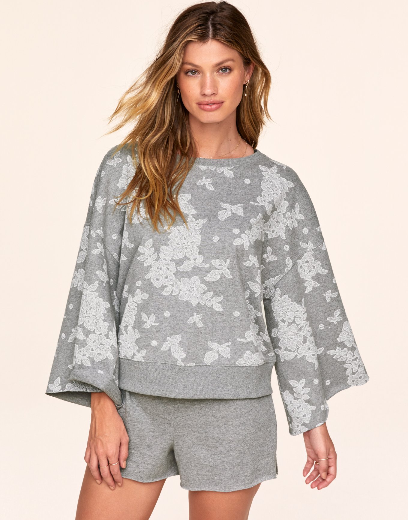 Bailey Gray Sweatshirt and Short Set