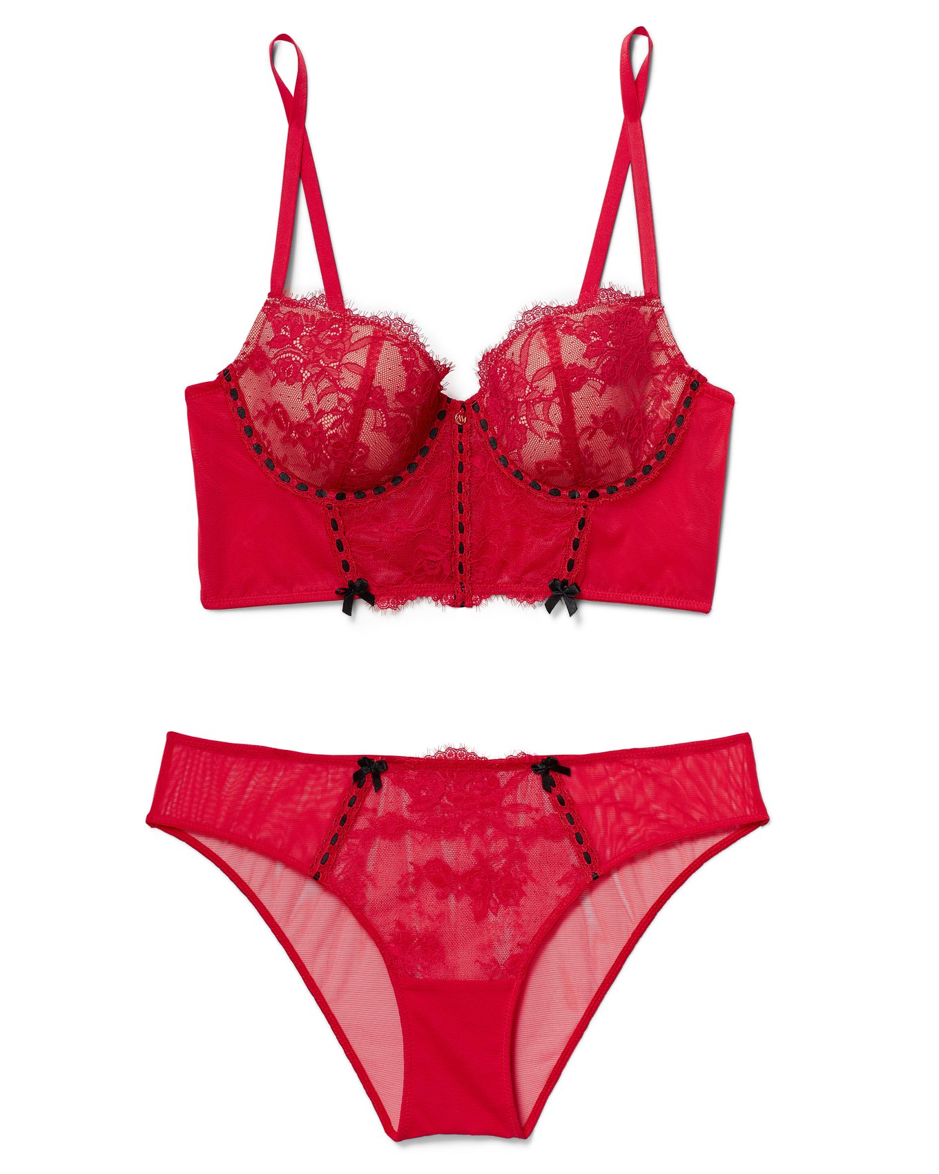 Yara Dark Red Plus Contour Demi, 38DD-46DDD | Adore Me
