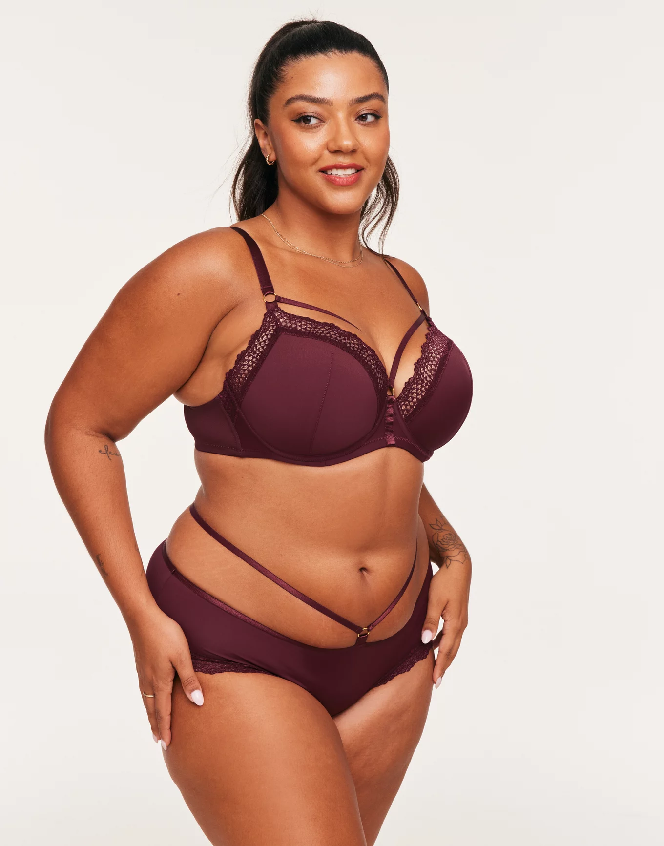 Buy Amante Cool Contour Padded Non Wired Full Coverage Super Support Bra -  Plum Caspia at Rs.695 online
