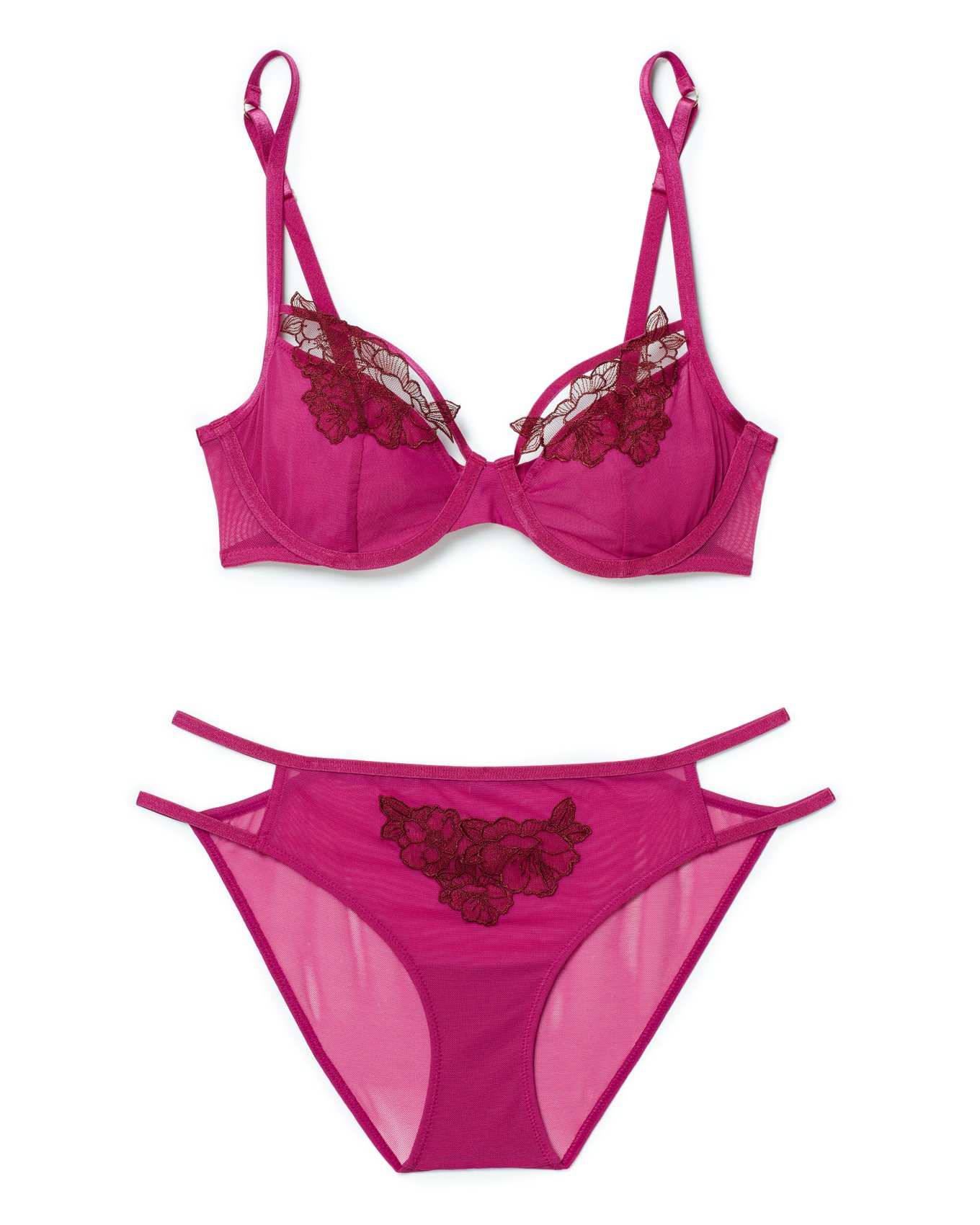 Andy dark pink unlined demi 32a 34dd adore me