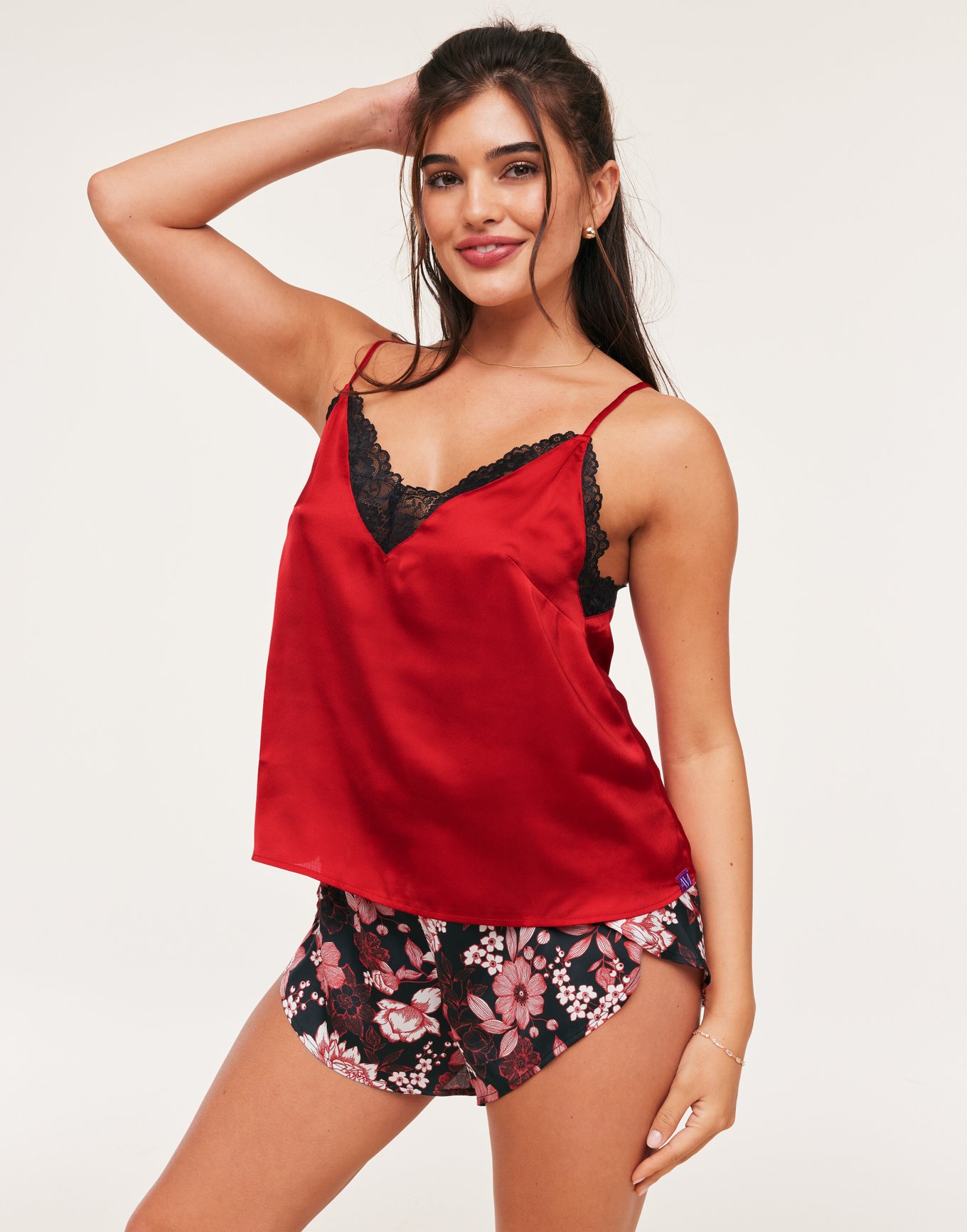 Lace Camisole + Short // Black + Rose Red (5XL) - Celino Lingerie - Touch  of Modern