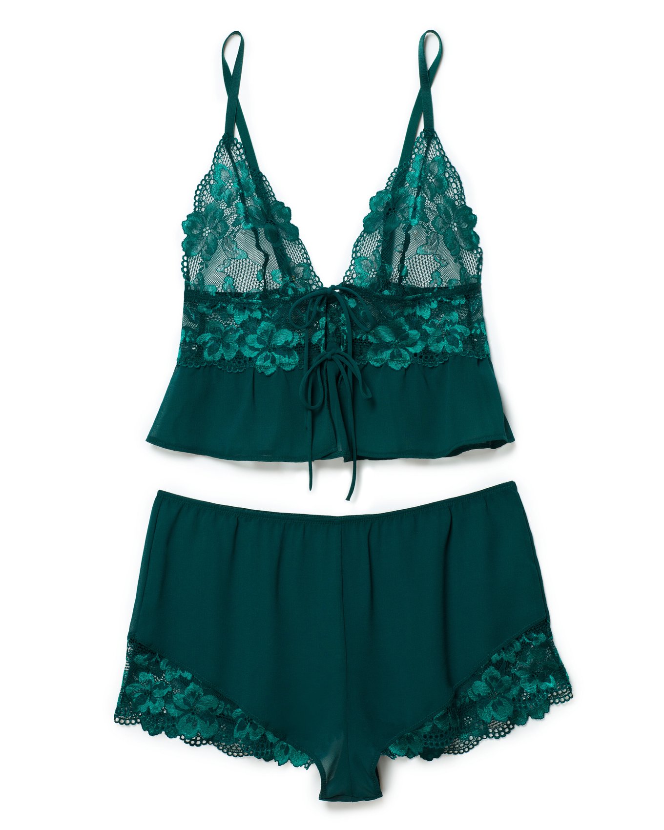 Tammy Dark Green Camisole and Short Set, XSXL Adore Me