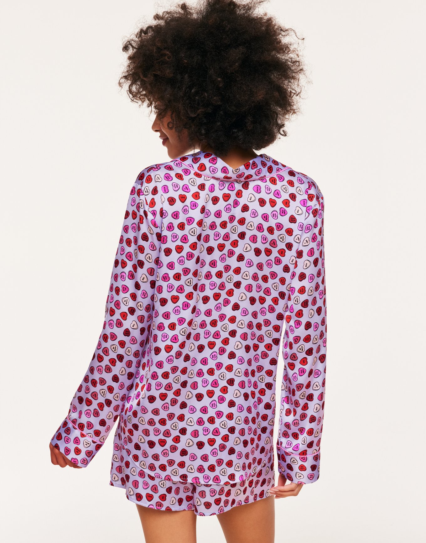 Sammi Heart Purple PJ Set, S-XL | Adore Me