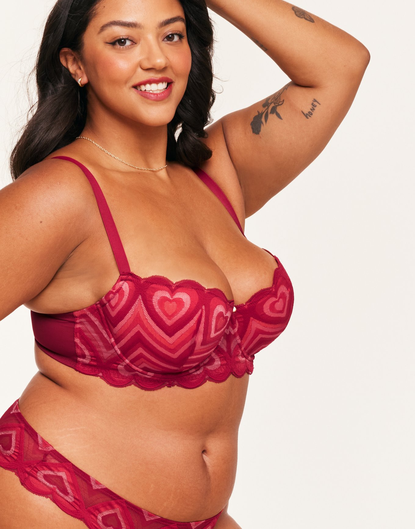 Amorina Dark Red Plus Contour Balconette, 38DD-46DDD | Adore Me