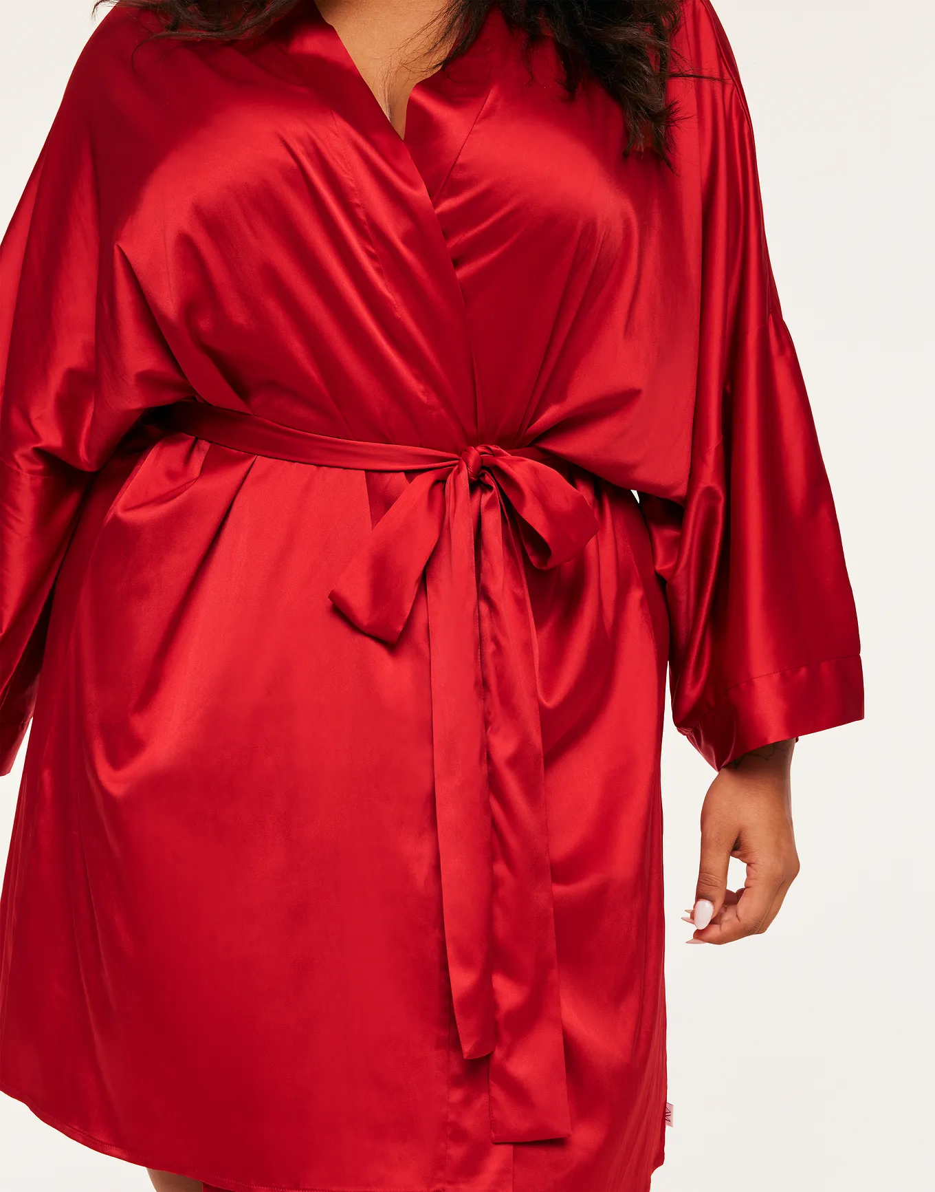 Izabella Dark Red Robe, XS-4X | Adore Me