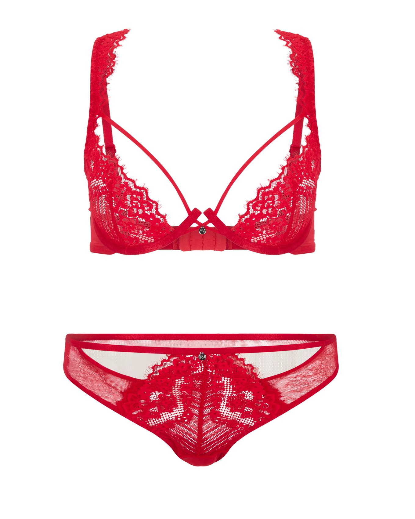 Liliana Dark Red 2 Unlined Plunge, 32D-38D | Adore Me