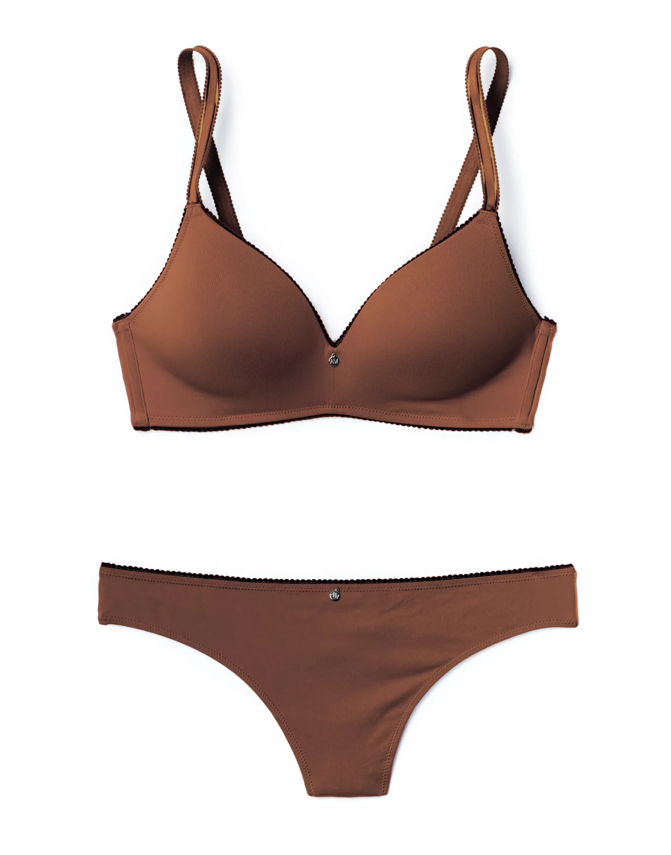 Bra, dori bra with panty colour available brown