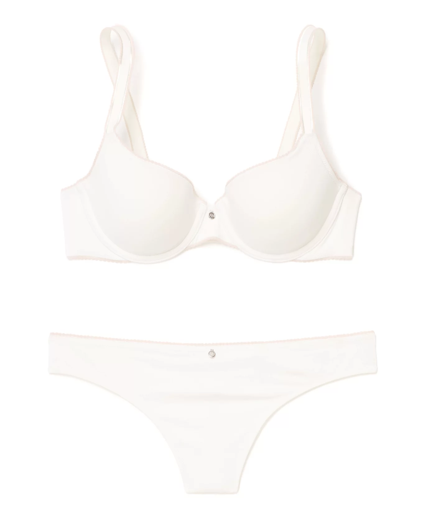 White Cotton Underwear Set for Woman, White Comfortable Cotton Lingerie,  Cotton Bra and Panty Set 