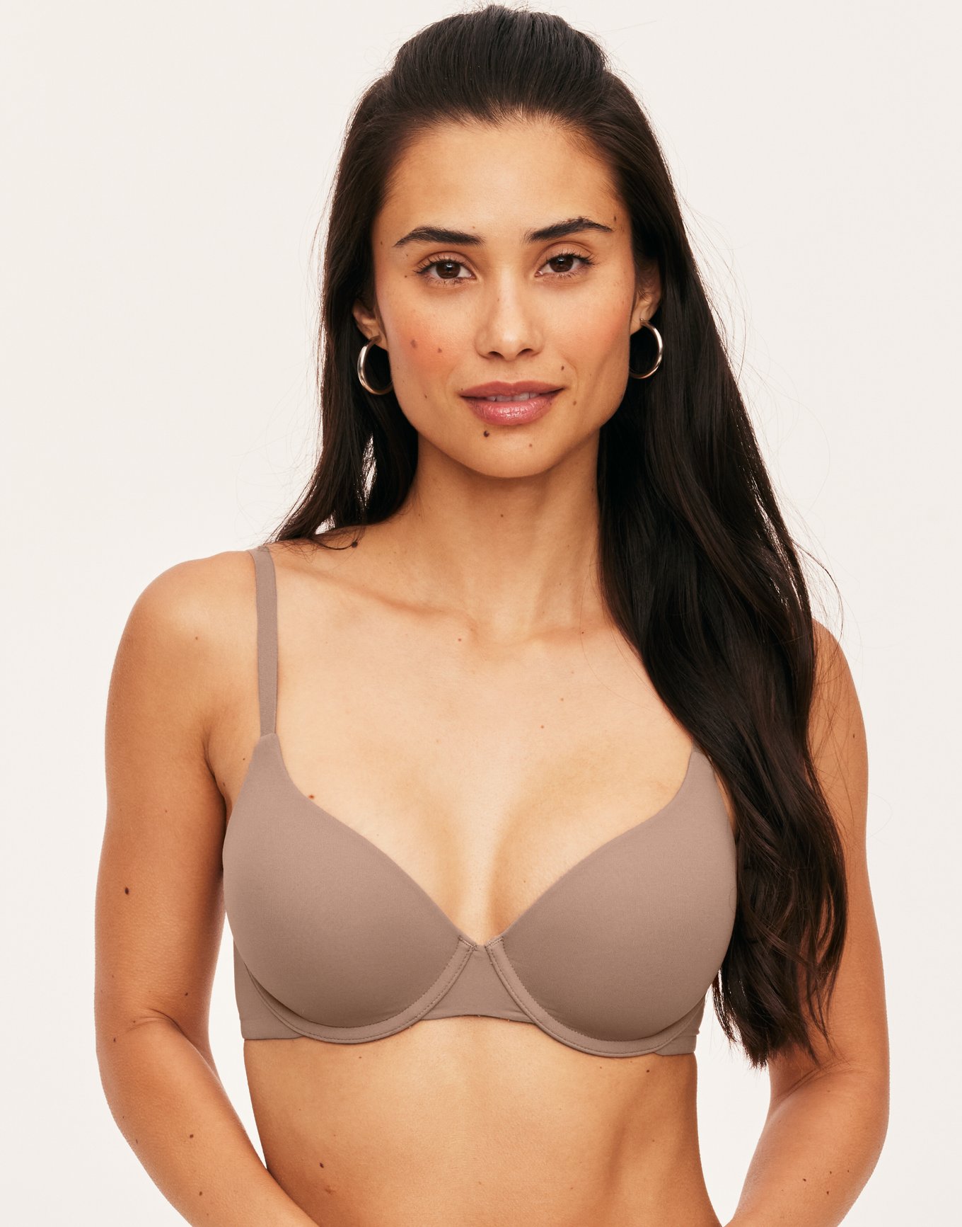 Cross Your Heart Lace Full Cup Soft Bra - Beige