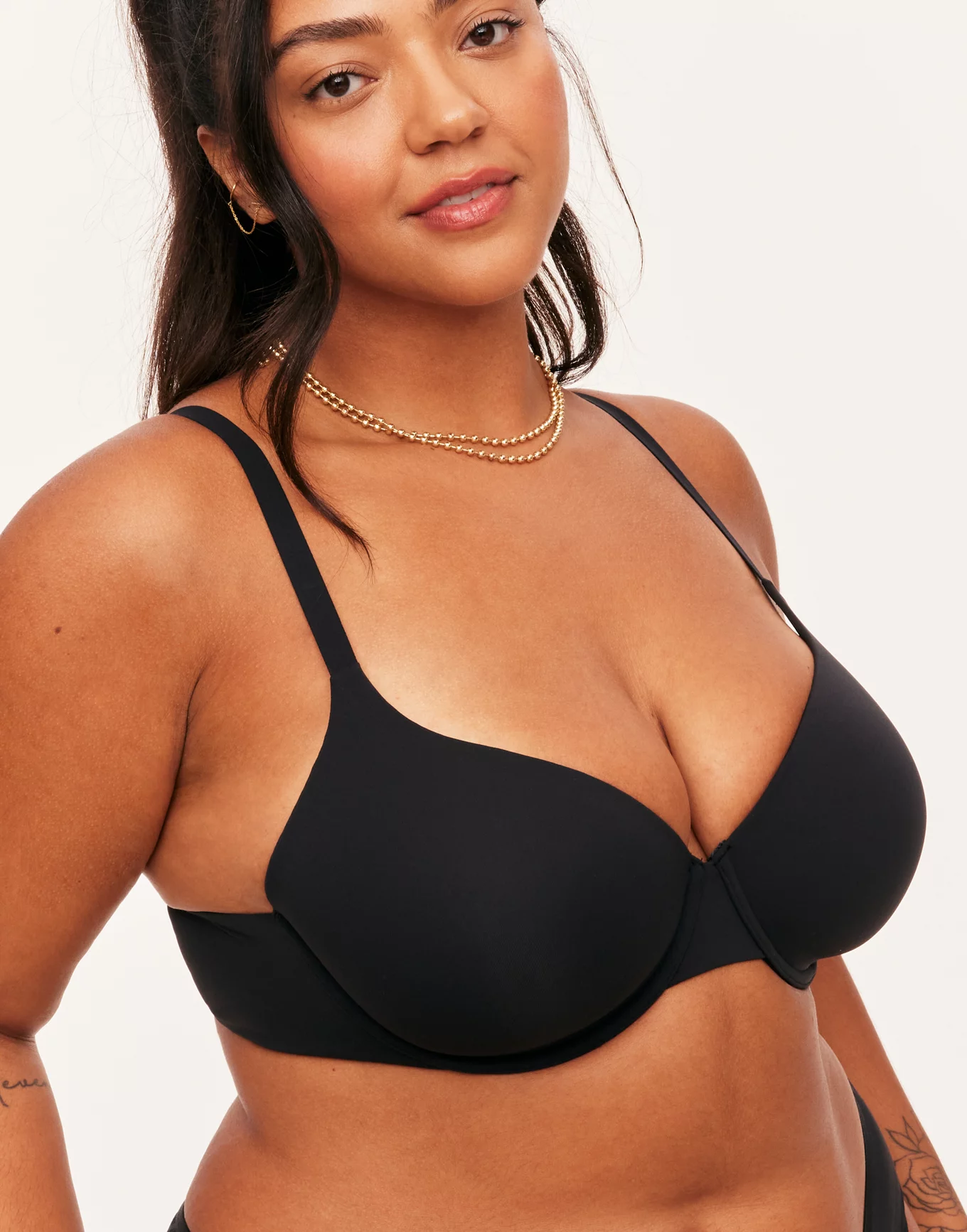Underwire in 52DD Bra Size C Cup Sizes Black by Leading Lady Contour Bras