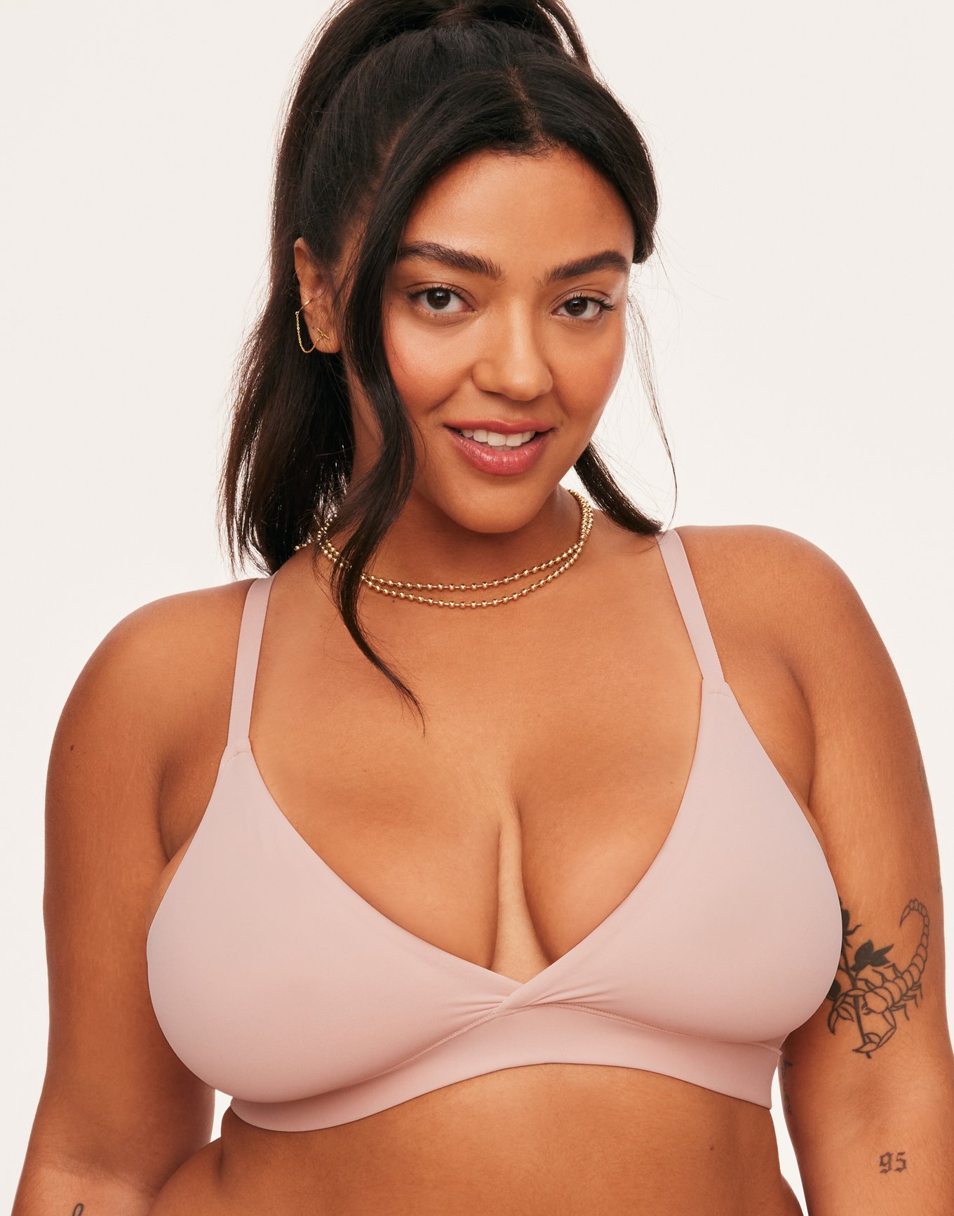 Pink Bralette | Pink Wireless Bra | Your Breast Mate | Nala