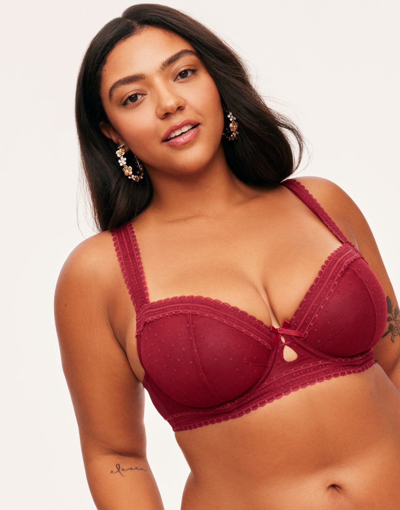 LIBERATED Maroon Top  Supportive Bralette for Bigger Breasts