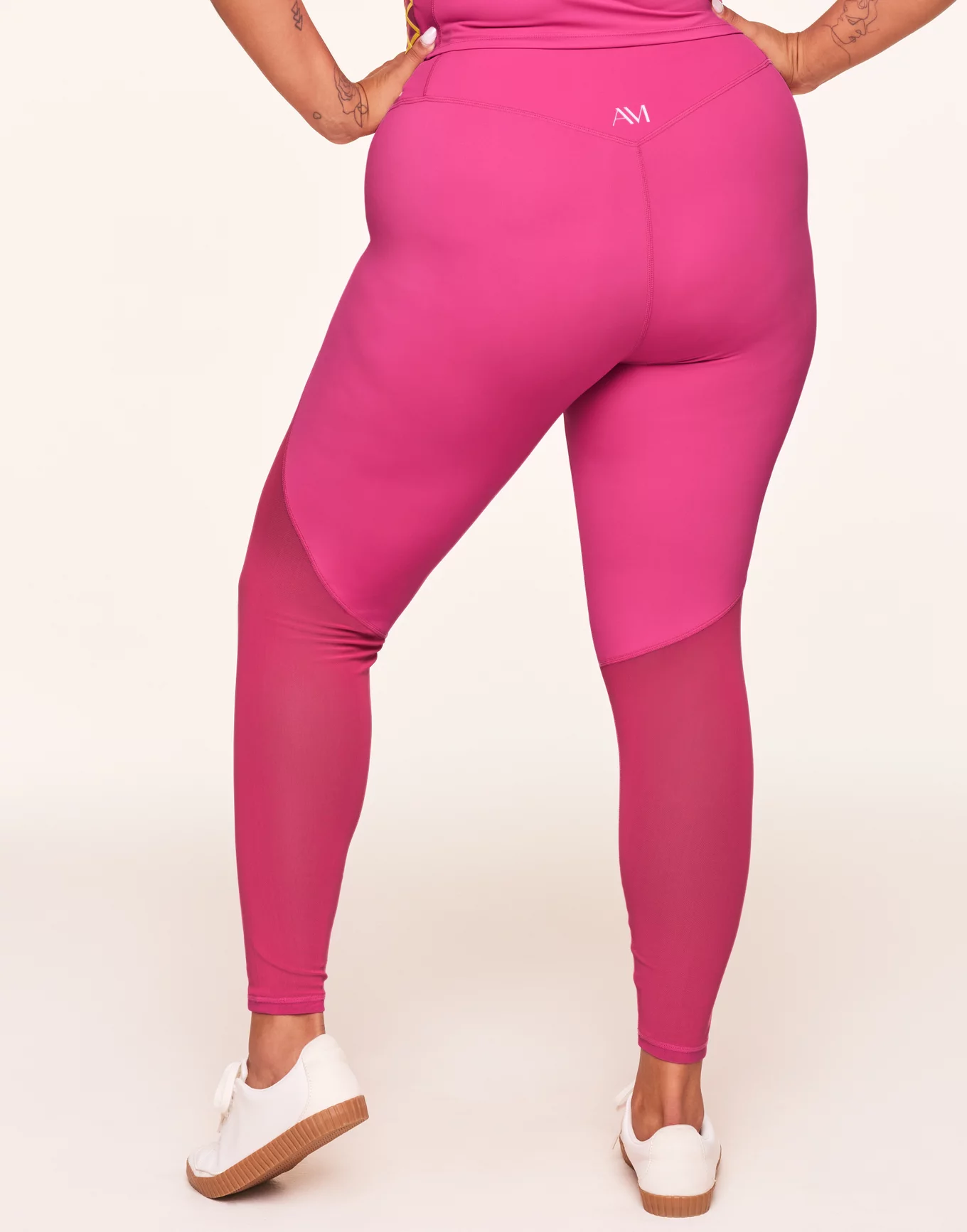 Nolina Dark Pink Plus Full Length High Rise Legging, XL-4X