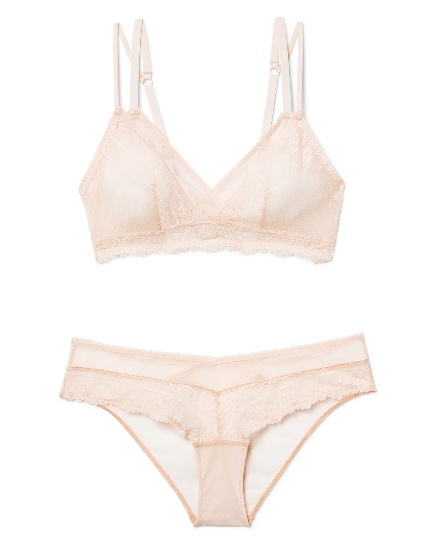 Mindi Light Beige Plus Bralette