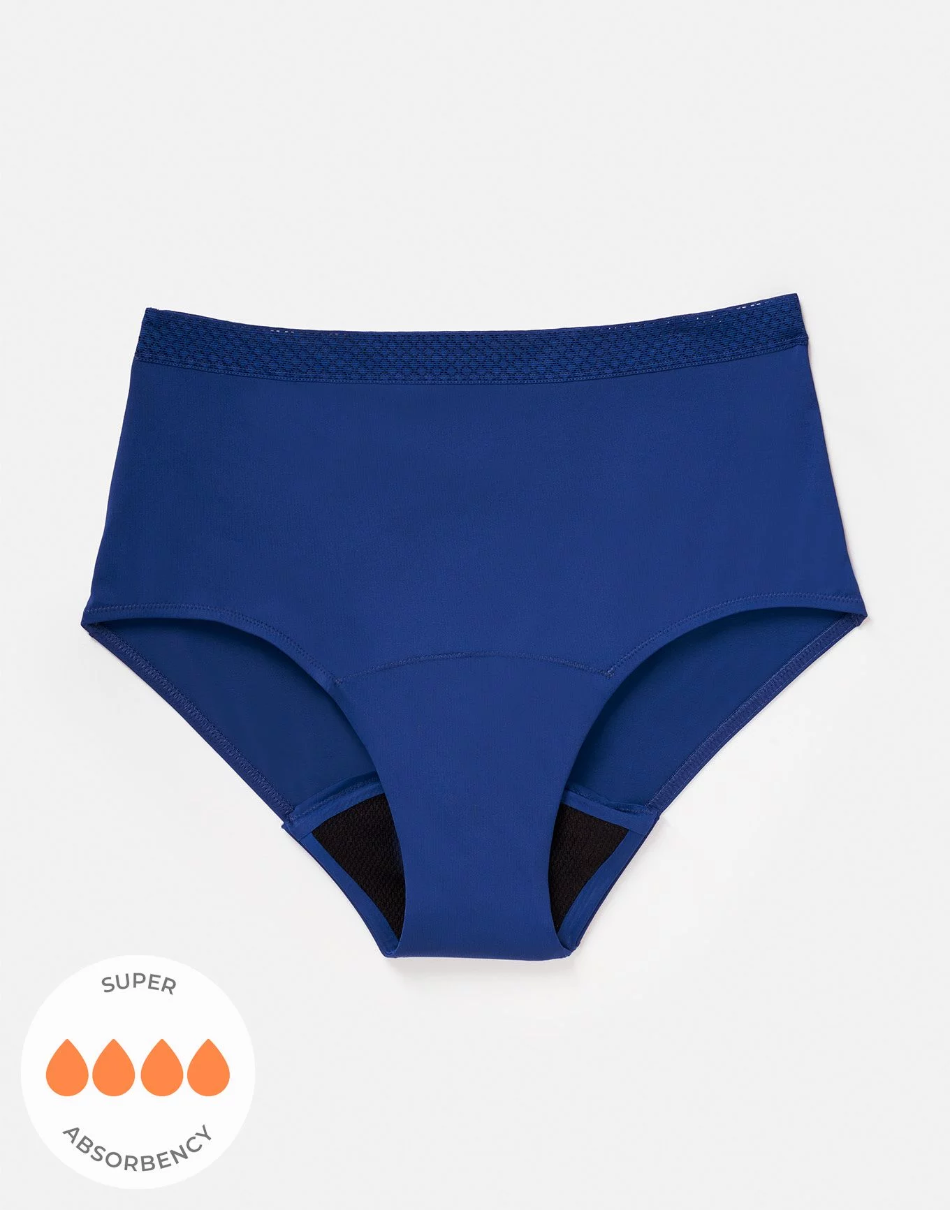 Emily Shortie Light Blue Plus Period Panties, 2X-4X