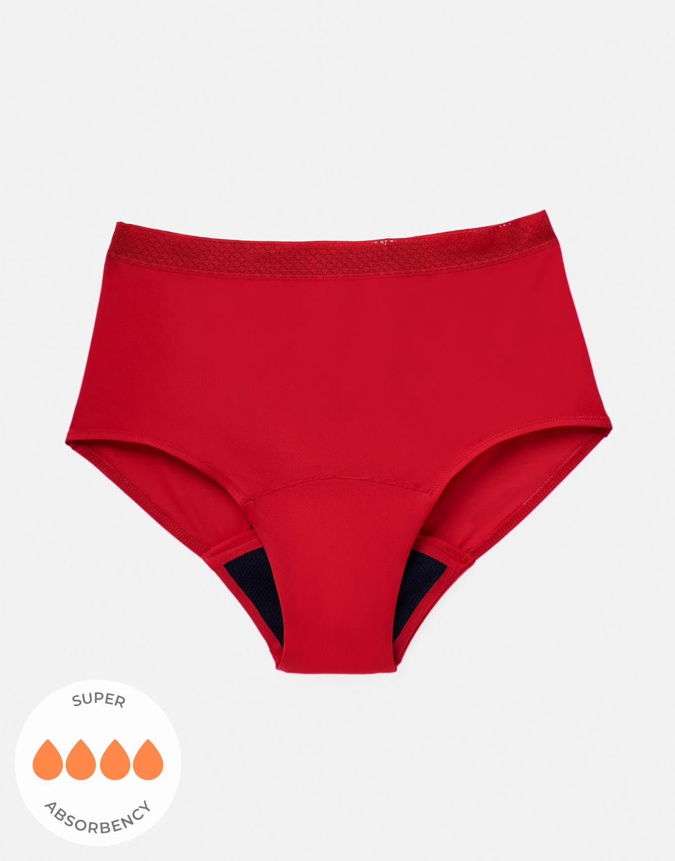 CODE RED Period Panties with Pocket- Red- L