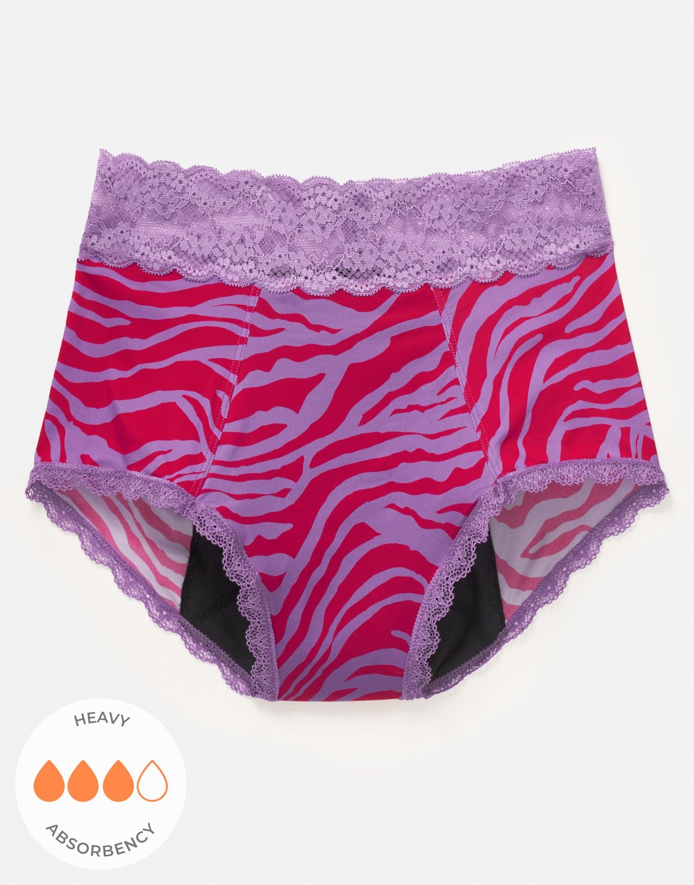 BL954 High-Rise Women Underwear Panties Purple/Blue/Red/Pink/Black