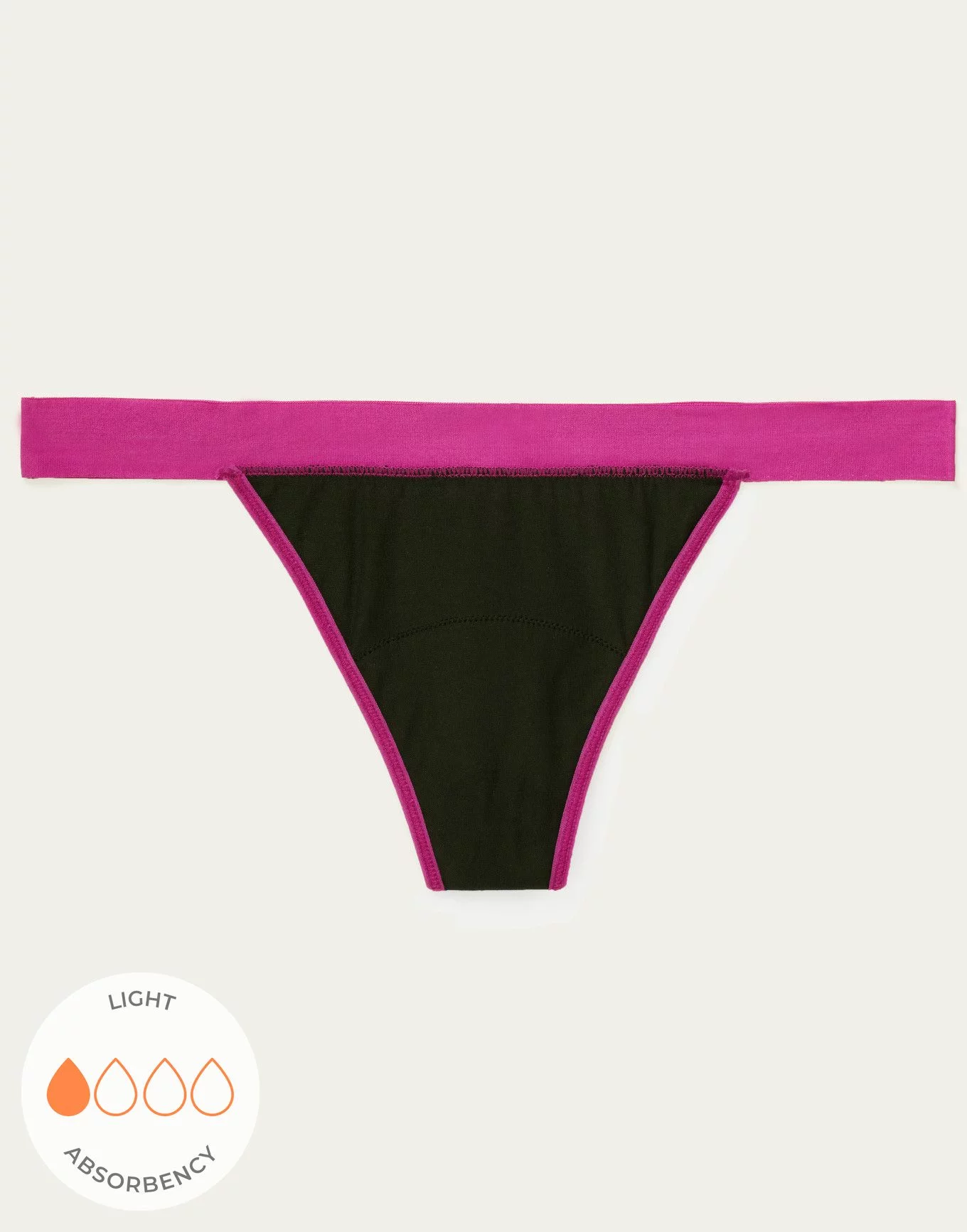 Leah Thong Novelty Pink Period Panties, XS