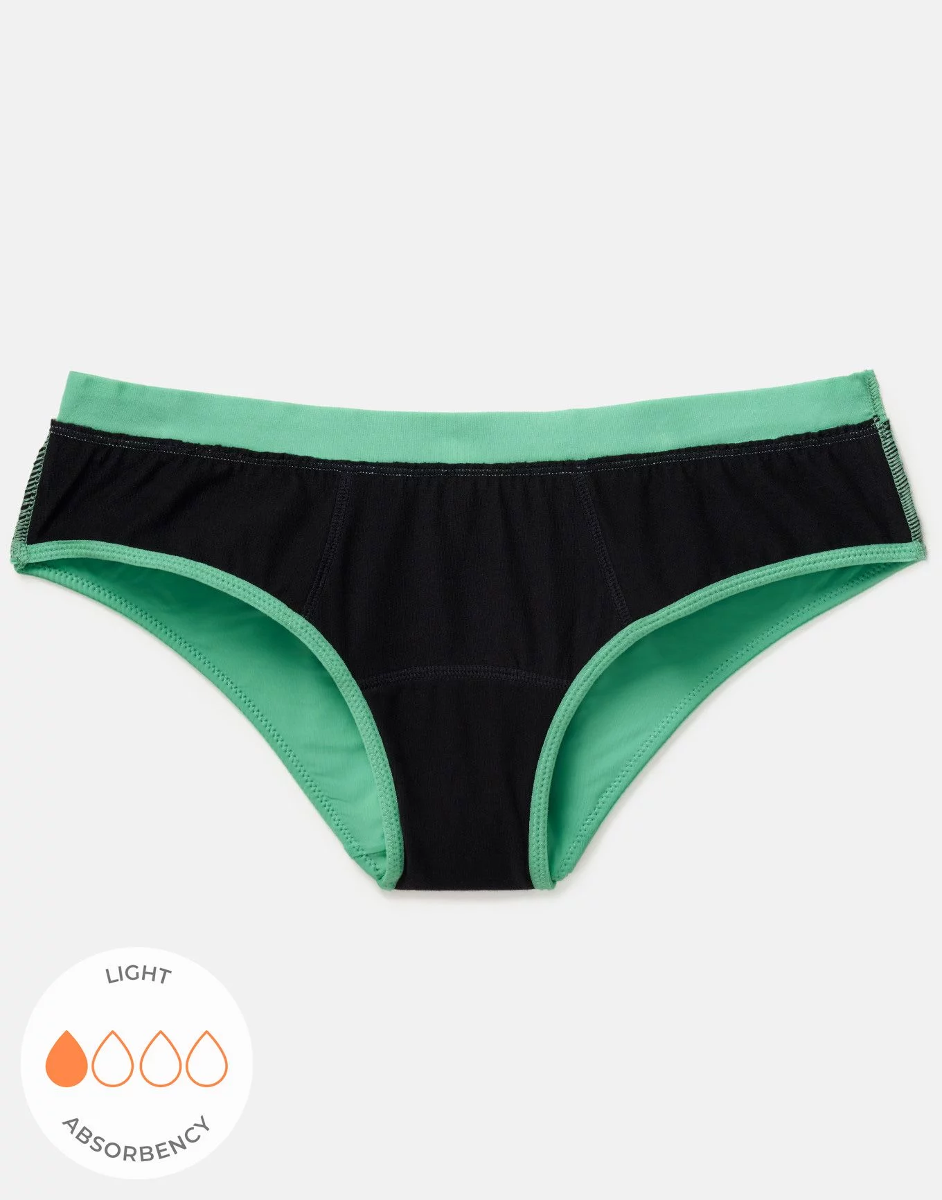 Cindy Cheeky Medium Green Period Panties