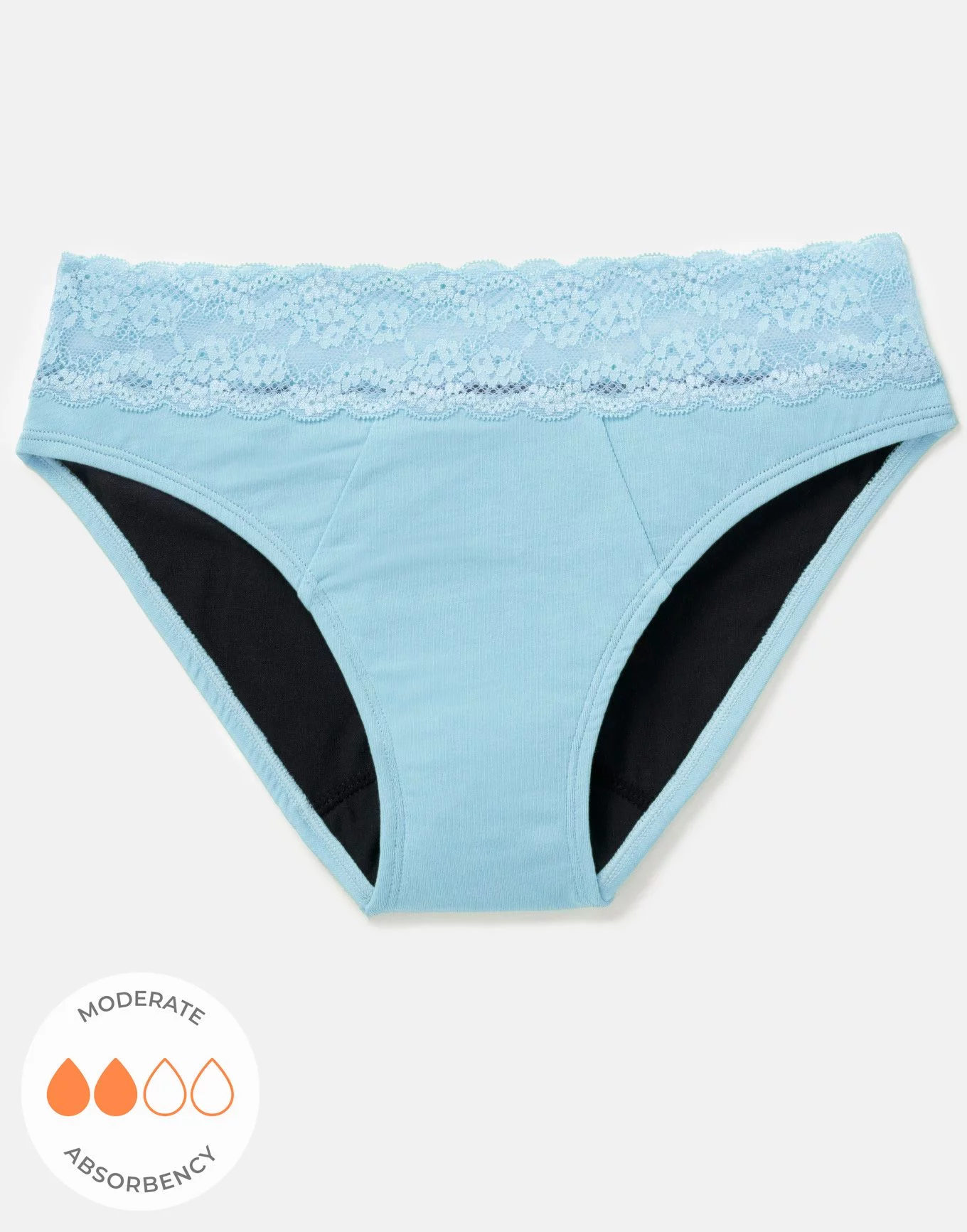 Alice Bikini Light Blue Period Panties, XS