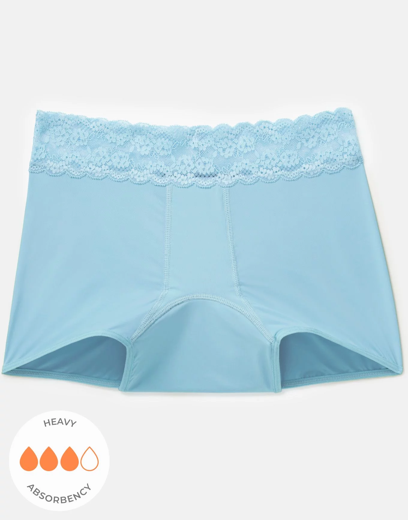 Emily Shortie Light Blue Period Panties, XS-L