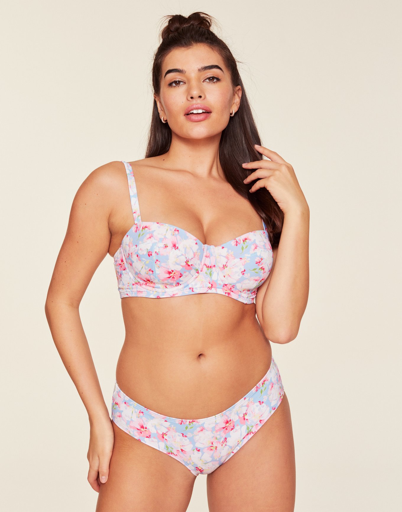 Vivien Floral Blue Two Piece 32a 38dd Adore Me 8366