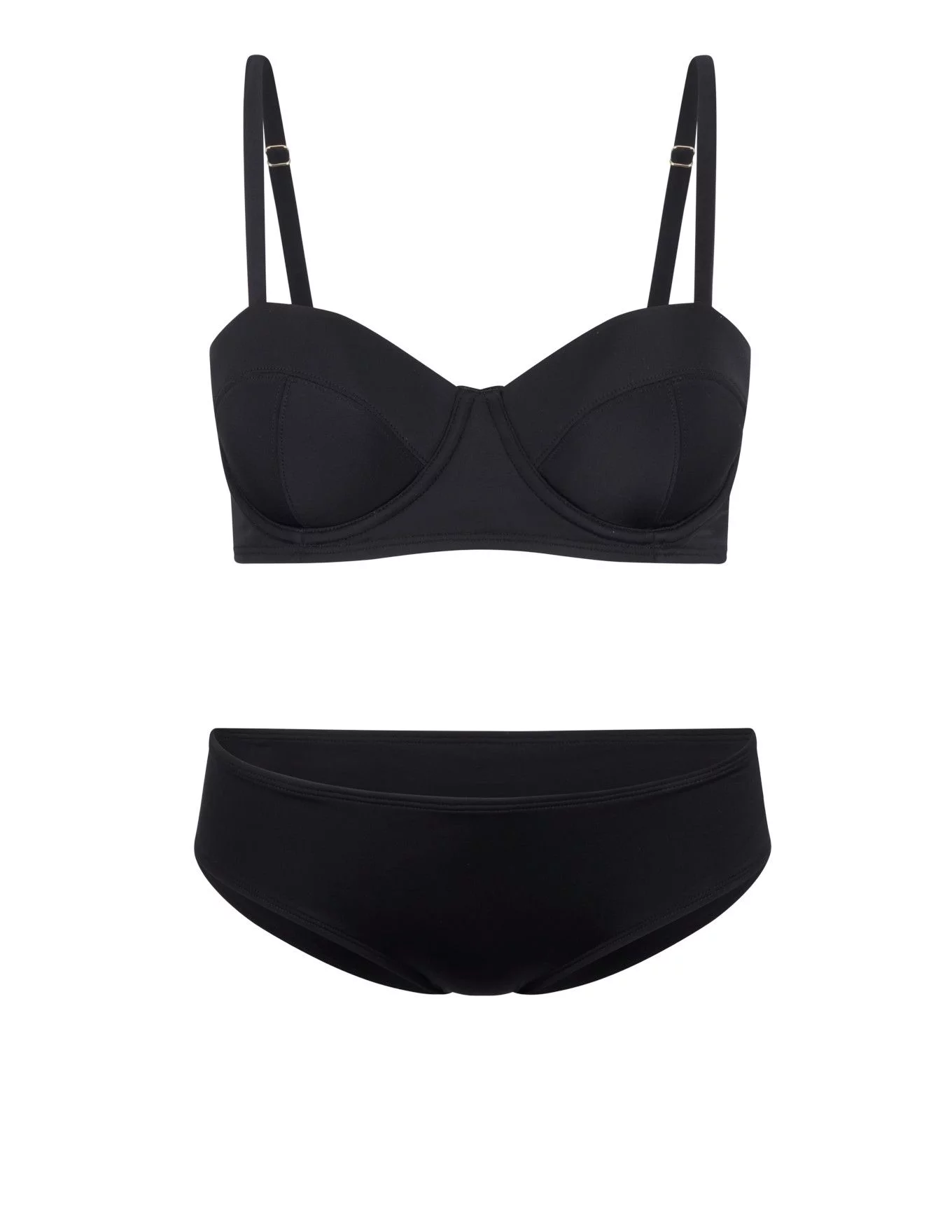 ビキニ VALLO DE NEAR Belted Swimsuit Black ZETA MAILLOT in Charcoal | Virago Swim
