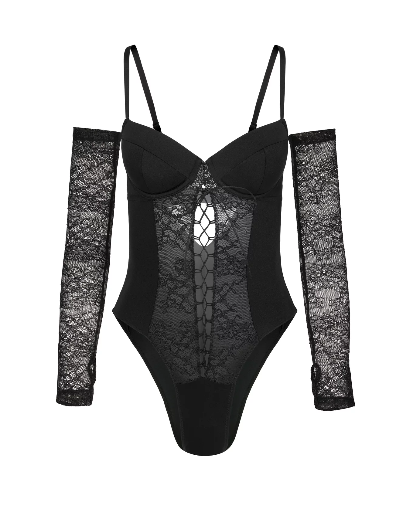 Callie Black Bodysuit, 30A-46DDD
