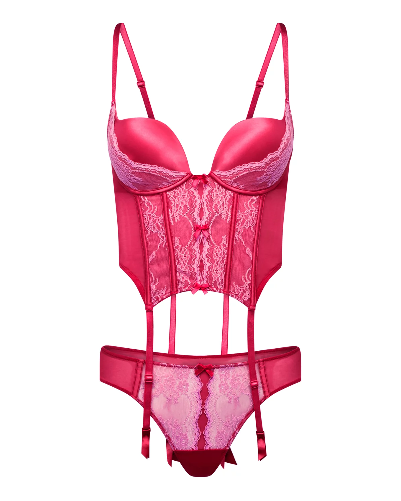 Lace Push-Up Bustier Red | Womens Ardene LINGERIE