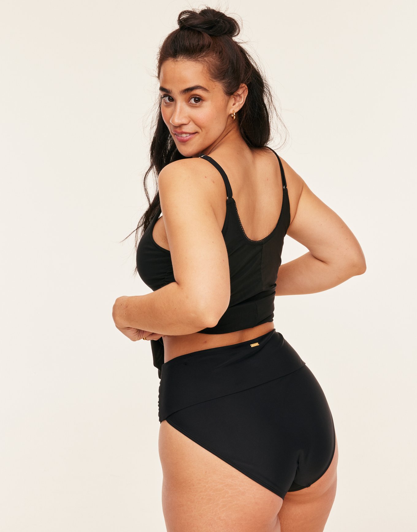 Marseille Black High Waisted Plus