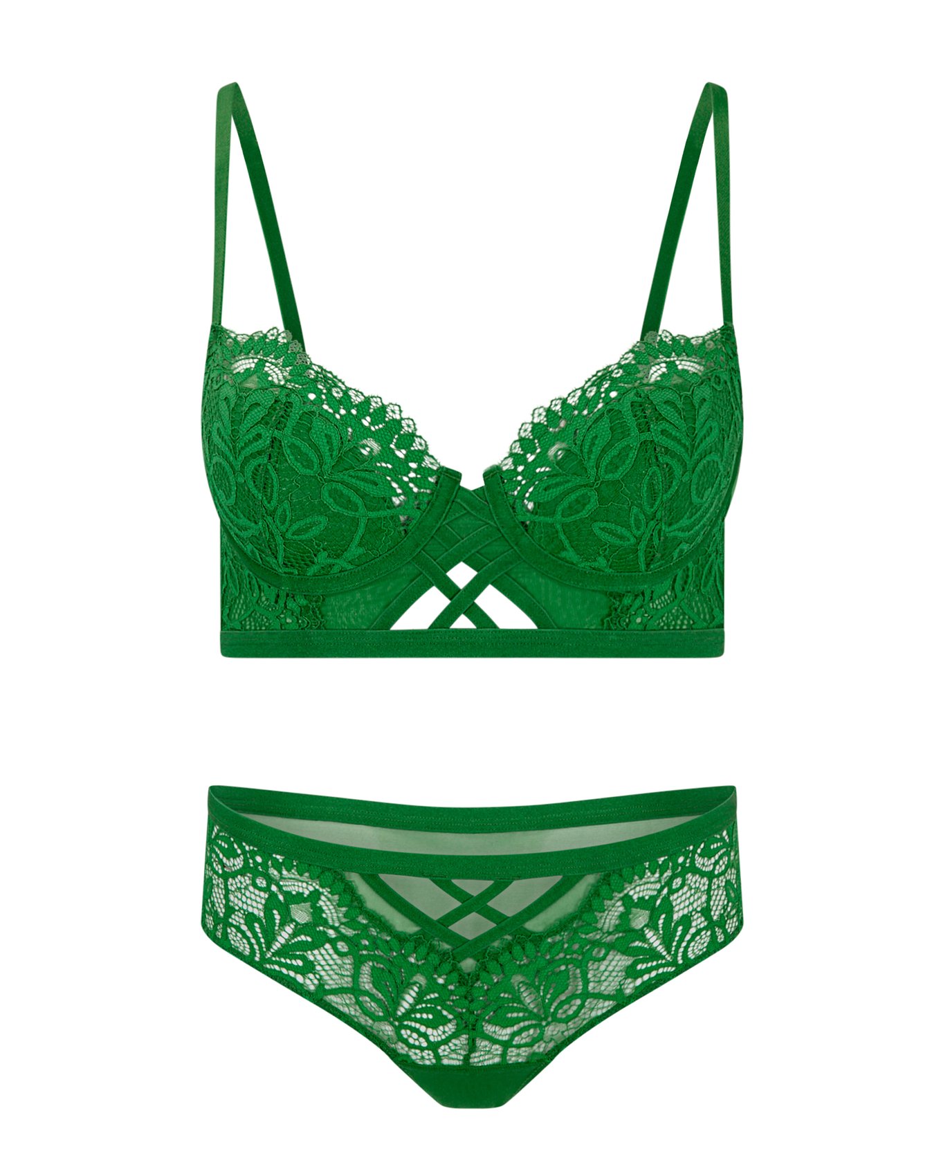 Diara Dark Green Contour Balconette Longline 32A 38D Adore Me Diara dark green contour balconette longline 32a 38d adore me
